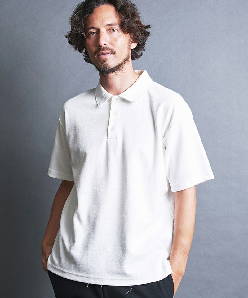50%OFF【Magine(マージン)】BD CTN SURF KNIT POLO S-S ポロシャツ