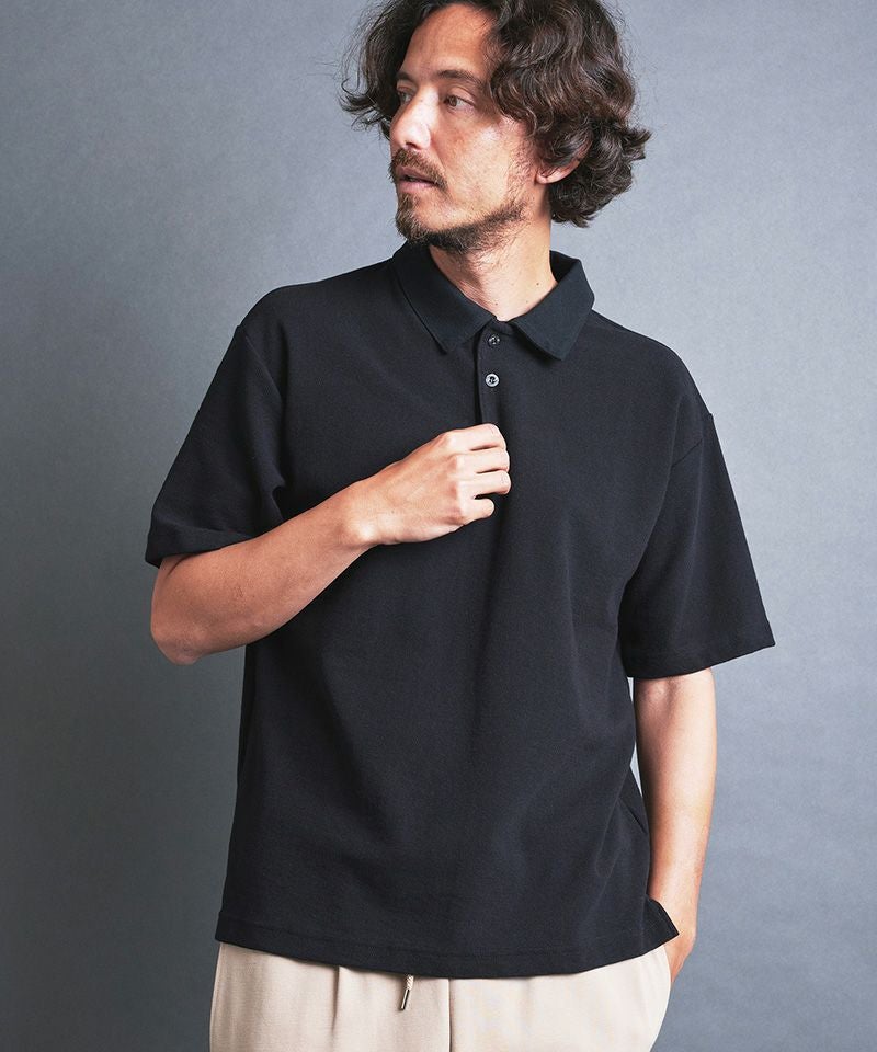 50%OFF【Magine(マージン)】BD CTN SURF KNIT POLO S-S ポロシャツ