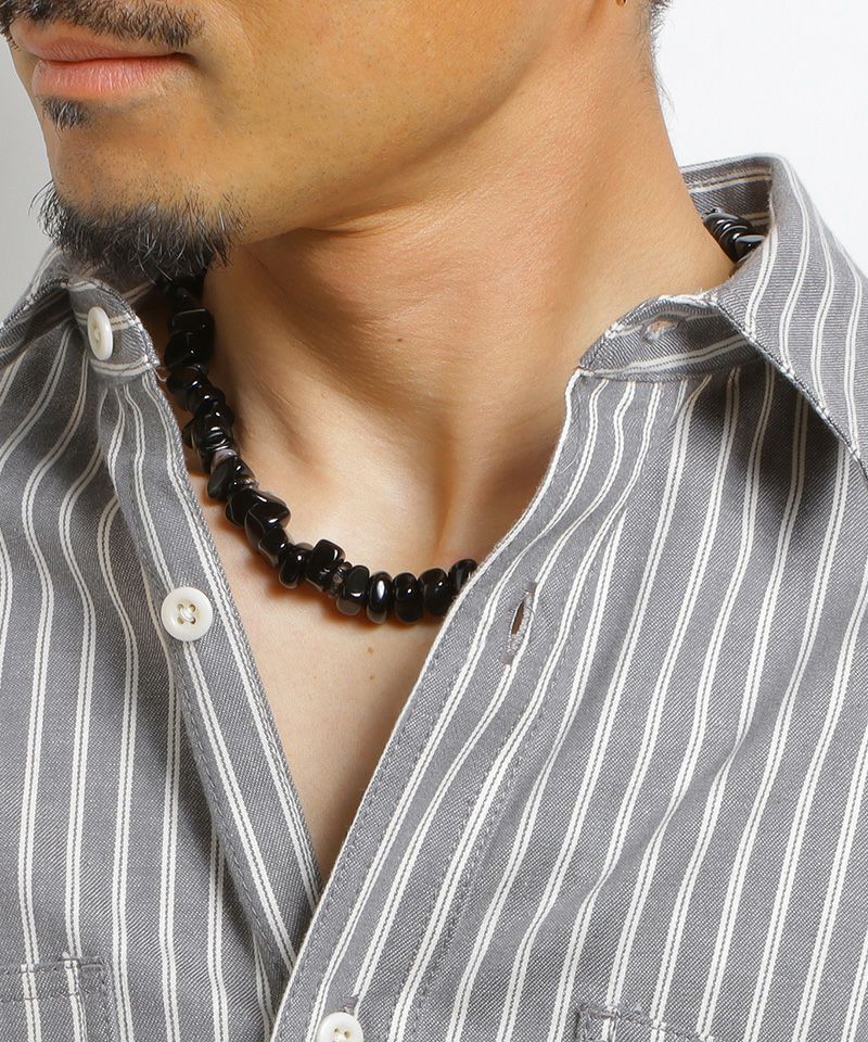 VIVIFY(ビビファイ)】Onyx Stone Necklace ストーンネックレス(VFN-330