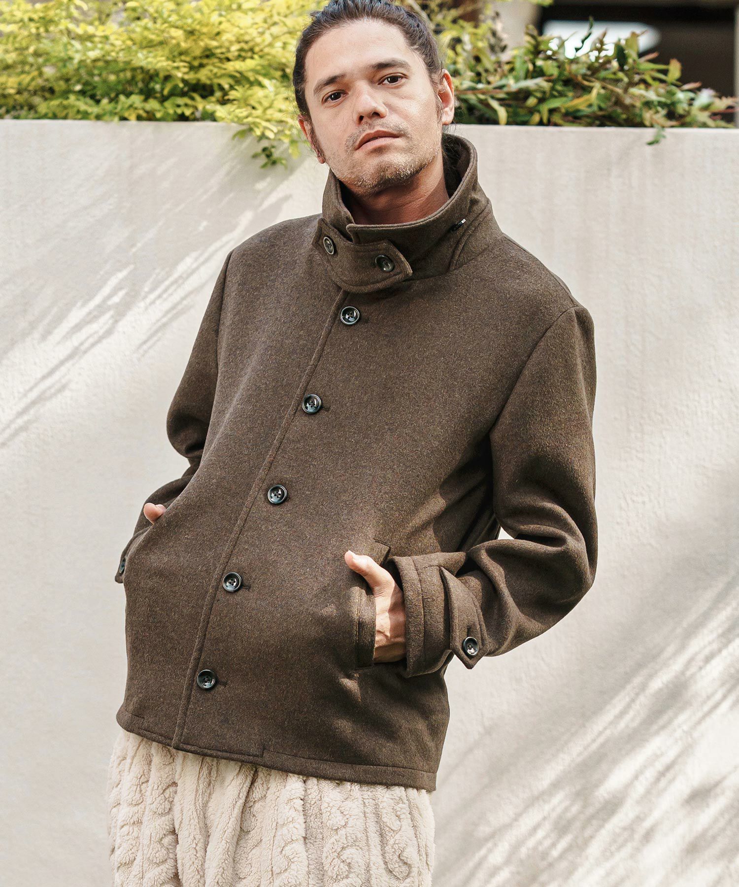 CAMBIO(カンビオ)】 メルトンシングルPコート(CMB-R0160) | CAMBIO