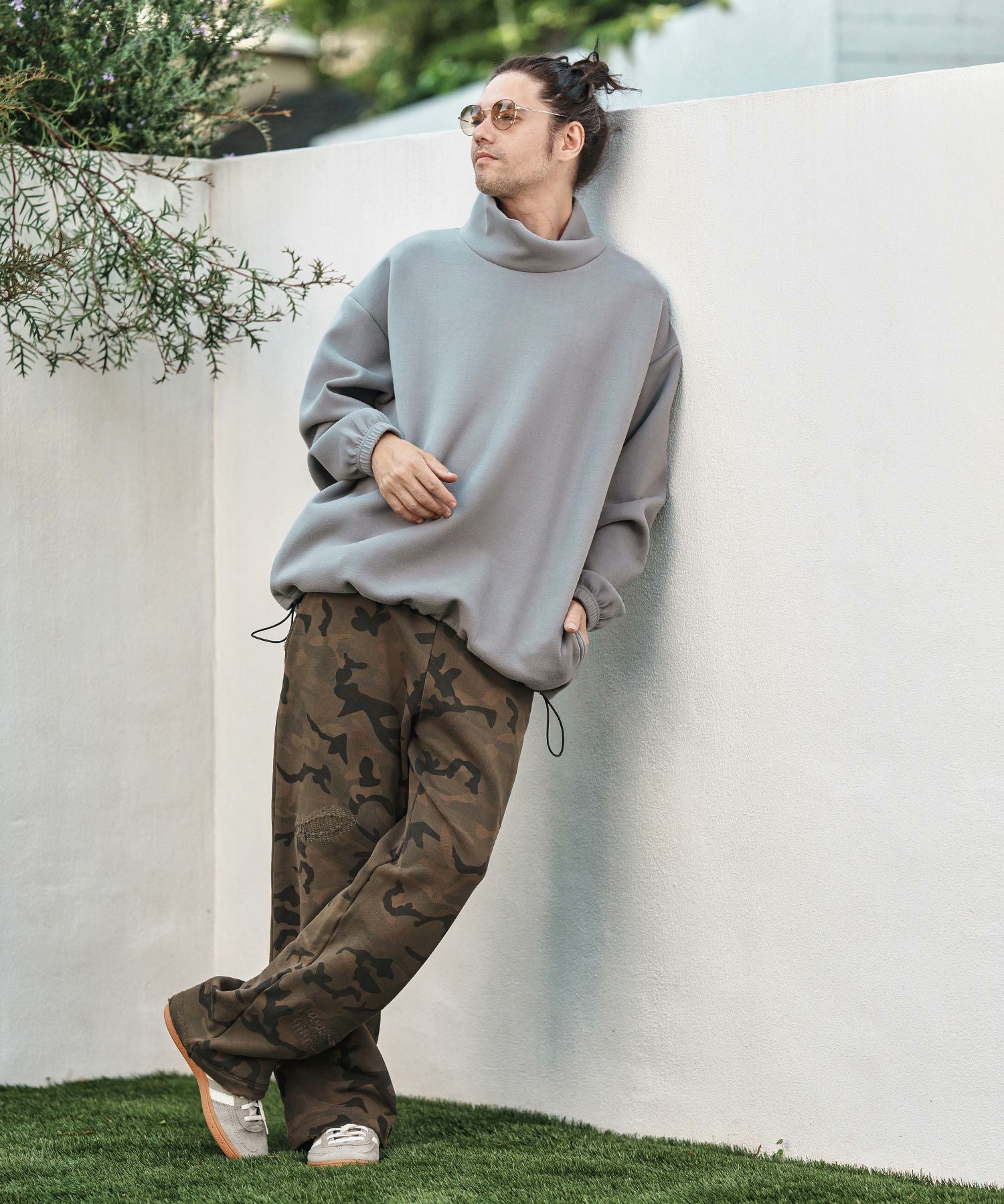 30%OFF【CAMBIO(カンビオ)】起毛ダンボールニットハイネックトップス