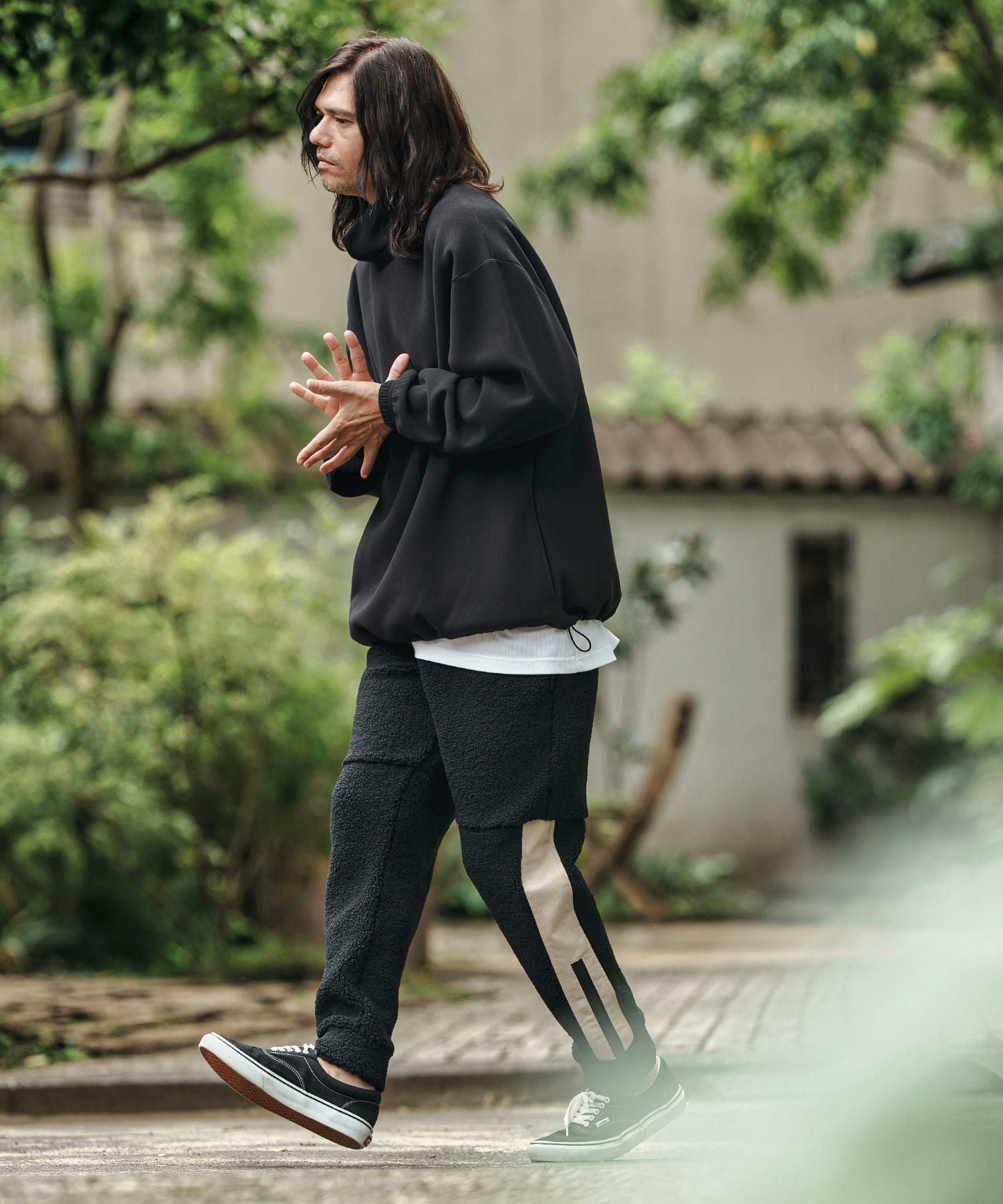 30%OFF【CAMBIO(カンビオ)】起毛ダンボールニットハイネックトップス