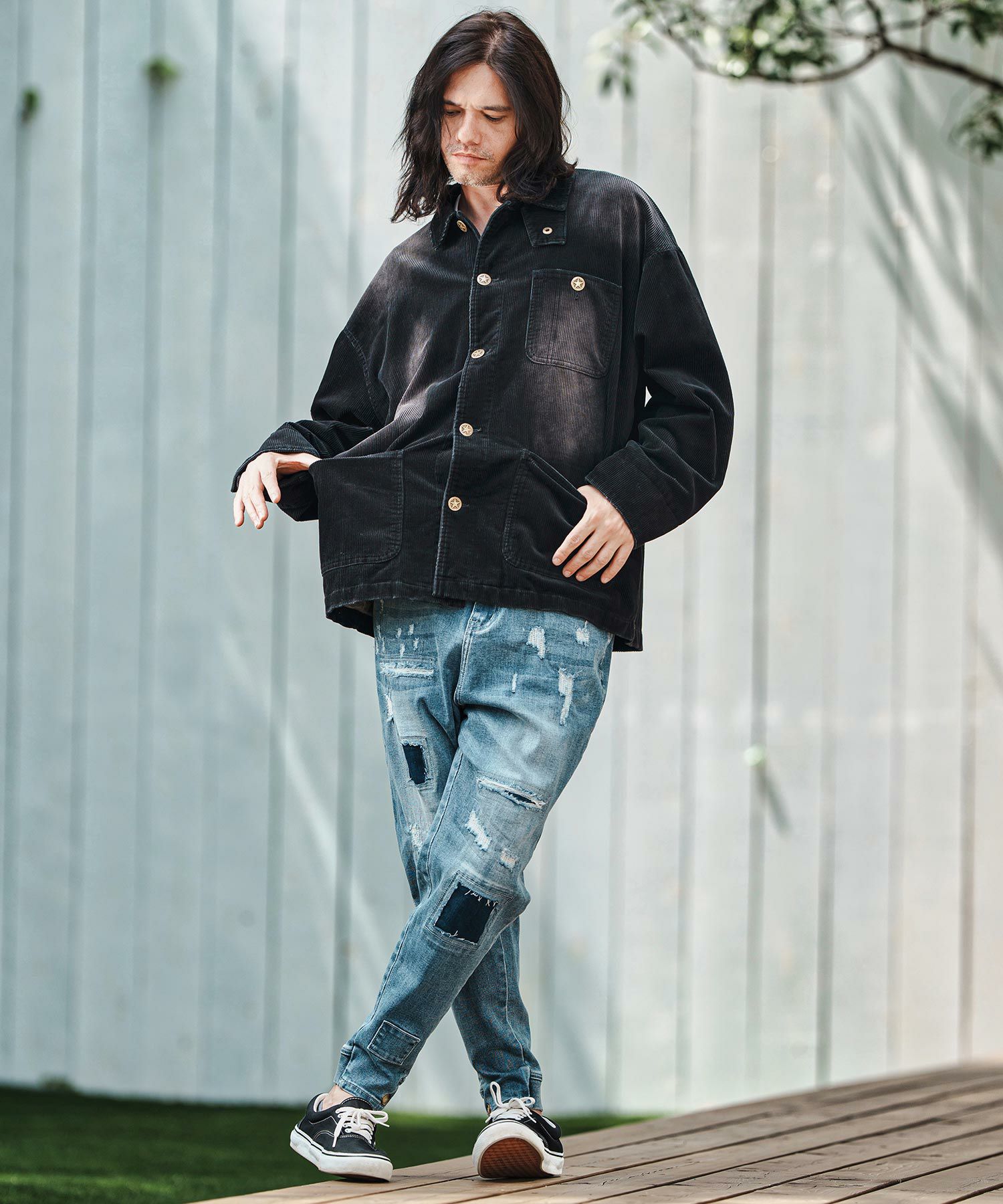 CAMBIO(カンビオ)】Vintage Like Corduroy Short Blouson コーデュロイ