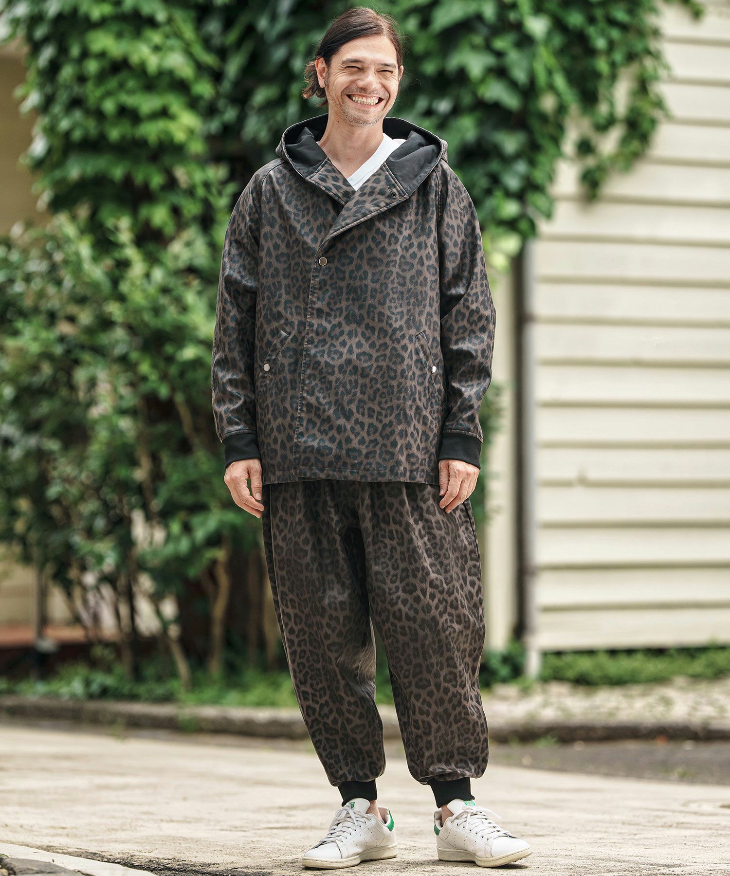 黒豹 CAMBIO(カンビオ)】Leopard Synthetic Leather Jogger Pants レザー