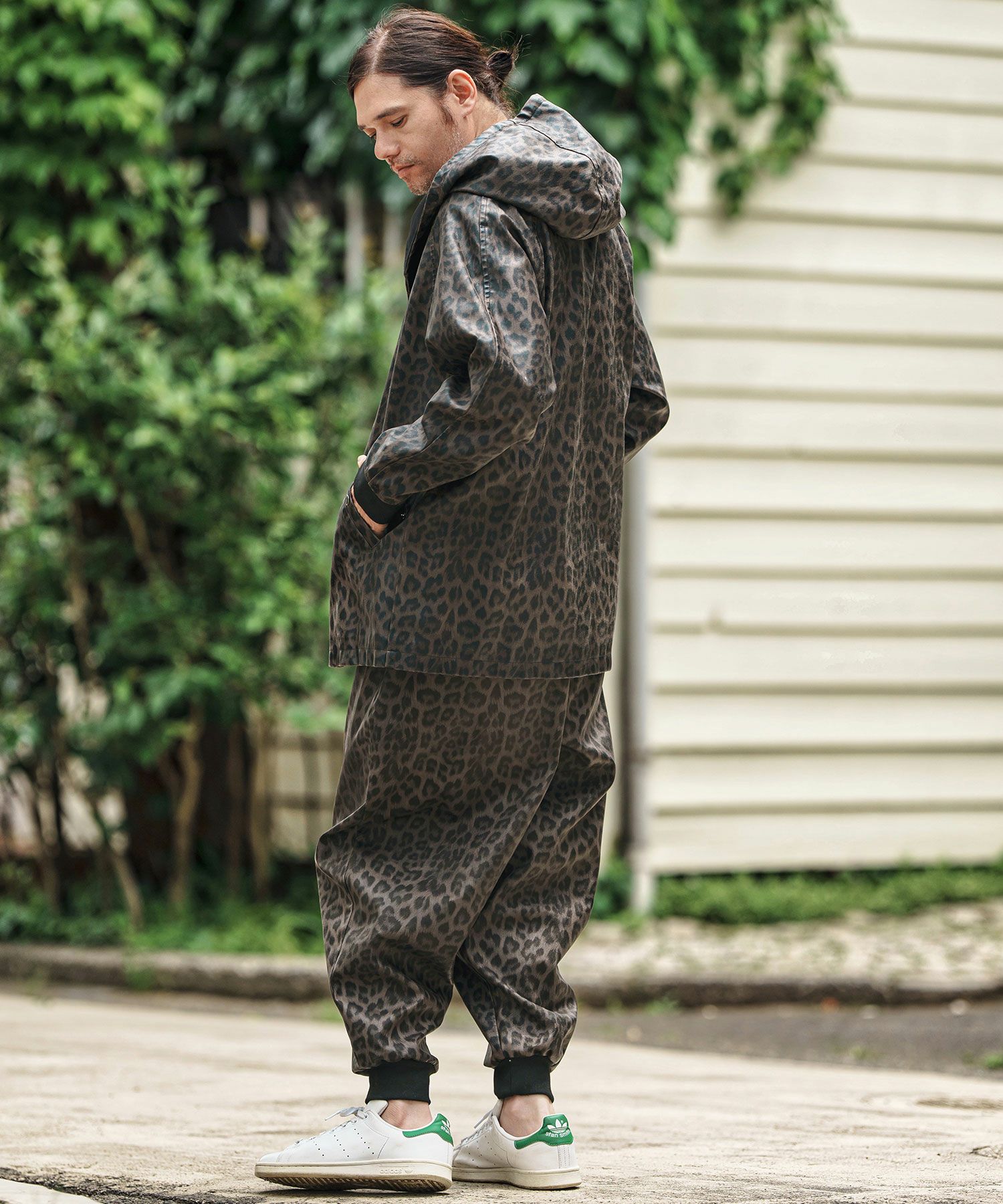 CAMBIO(カンビオ)】Leopard Synthetic Leather Jogger Pants レザー