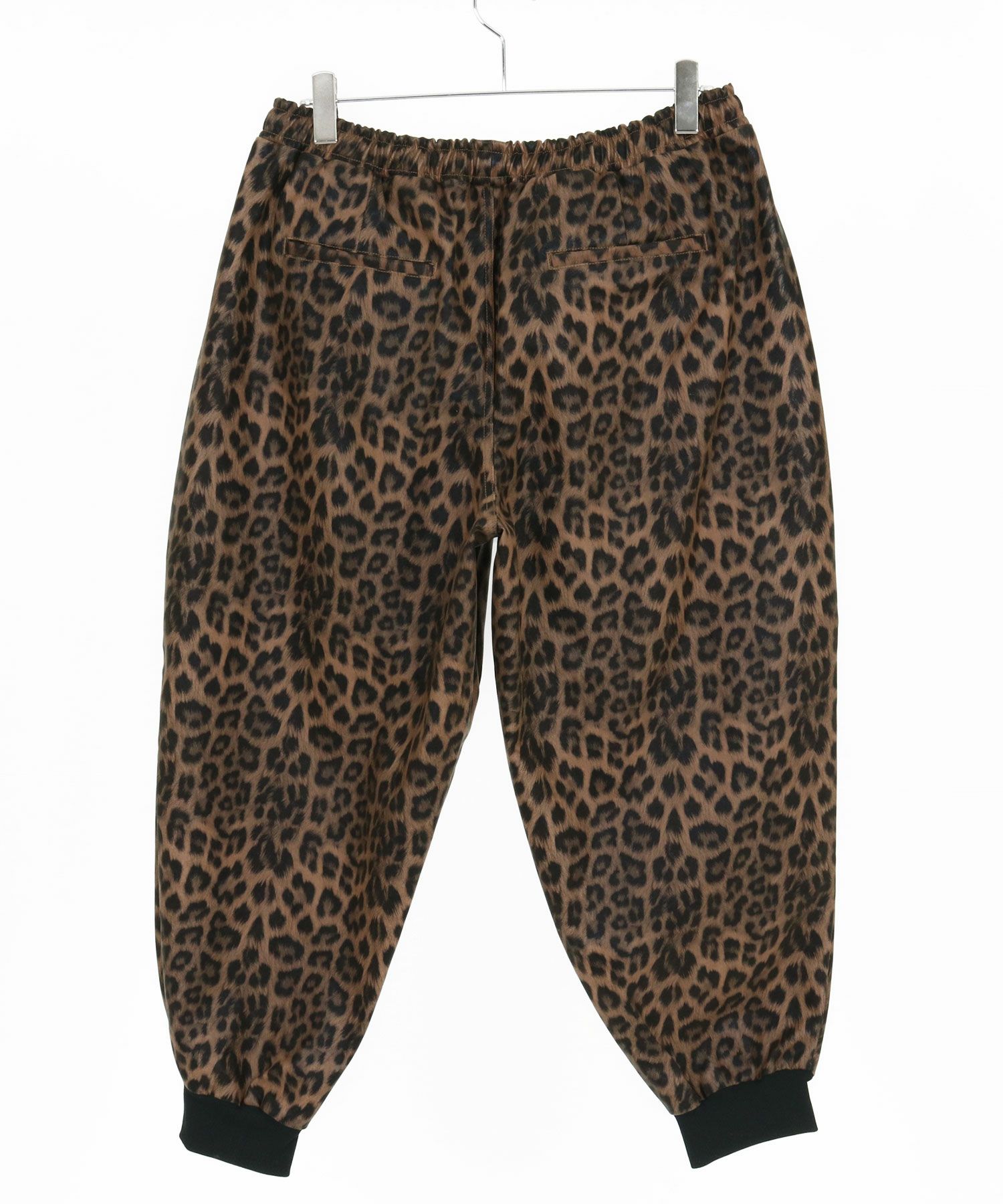 CAMBIO(カンビオ)】Leopard Synthetic Leather Jogger Pants レザー
