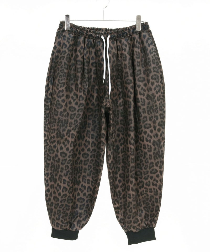 CAMBIO(カンビオ)】Leopard Synthetic Leather Jogger Pants レザー 