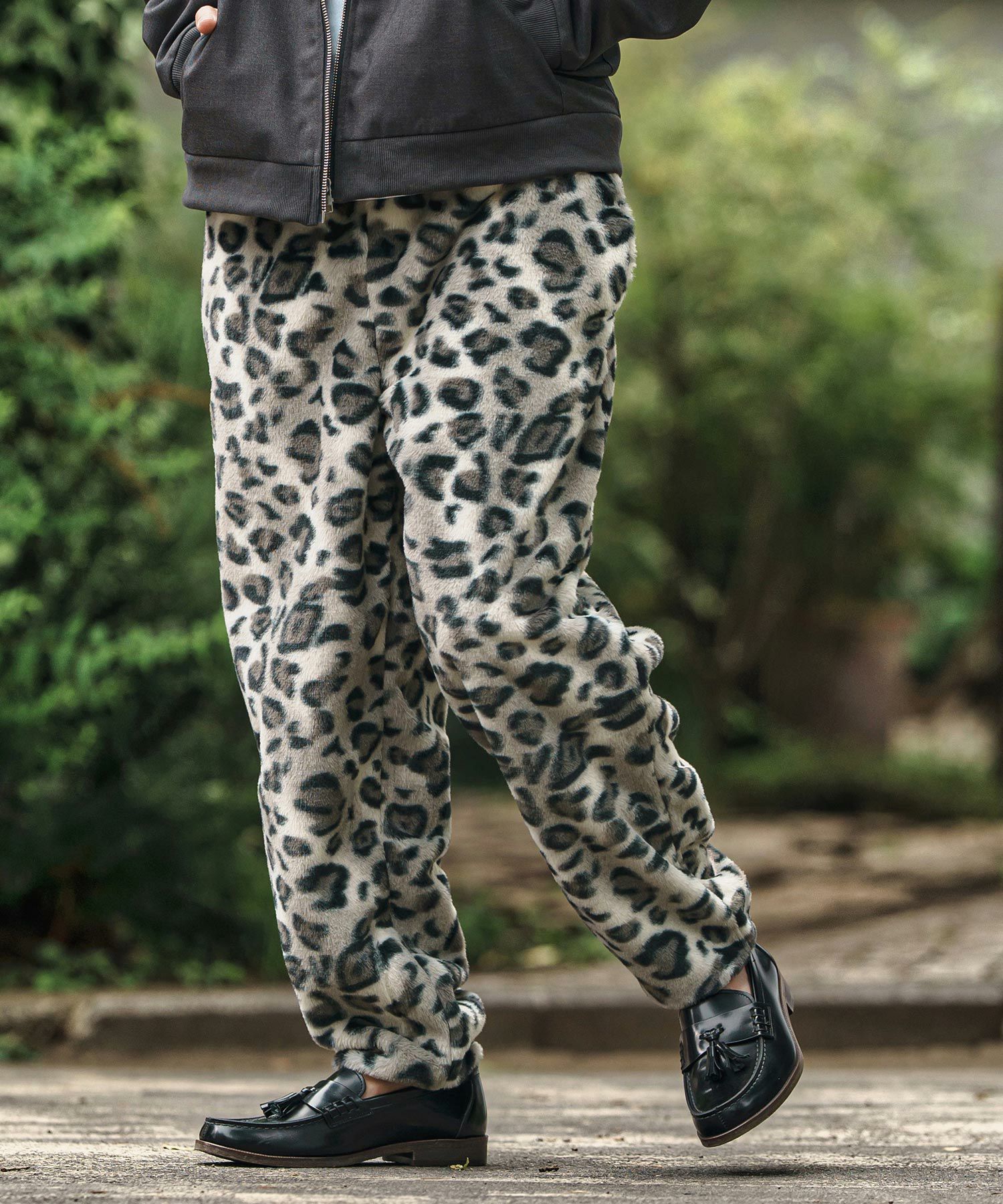 CAMBIO(カンビオ)】Leopard Short Fur Jogger Pants ジョガーパンツ
