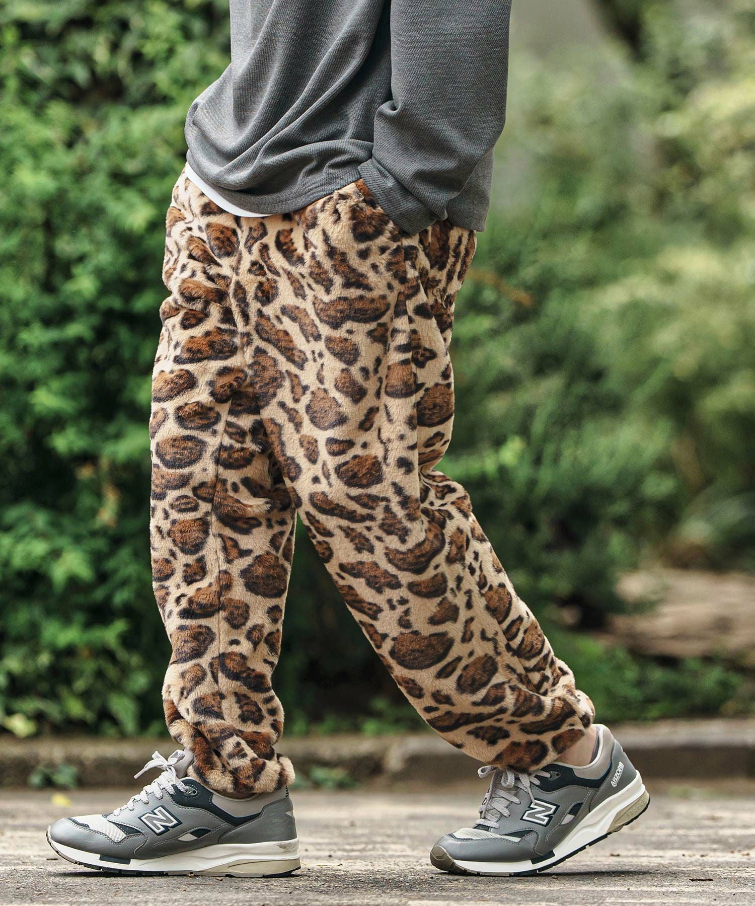 CAMBIO(カンビオ)】Leopard Short Fur Jogger Pants ジョガーパンツ