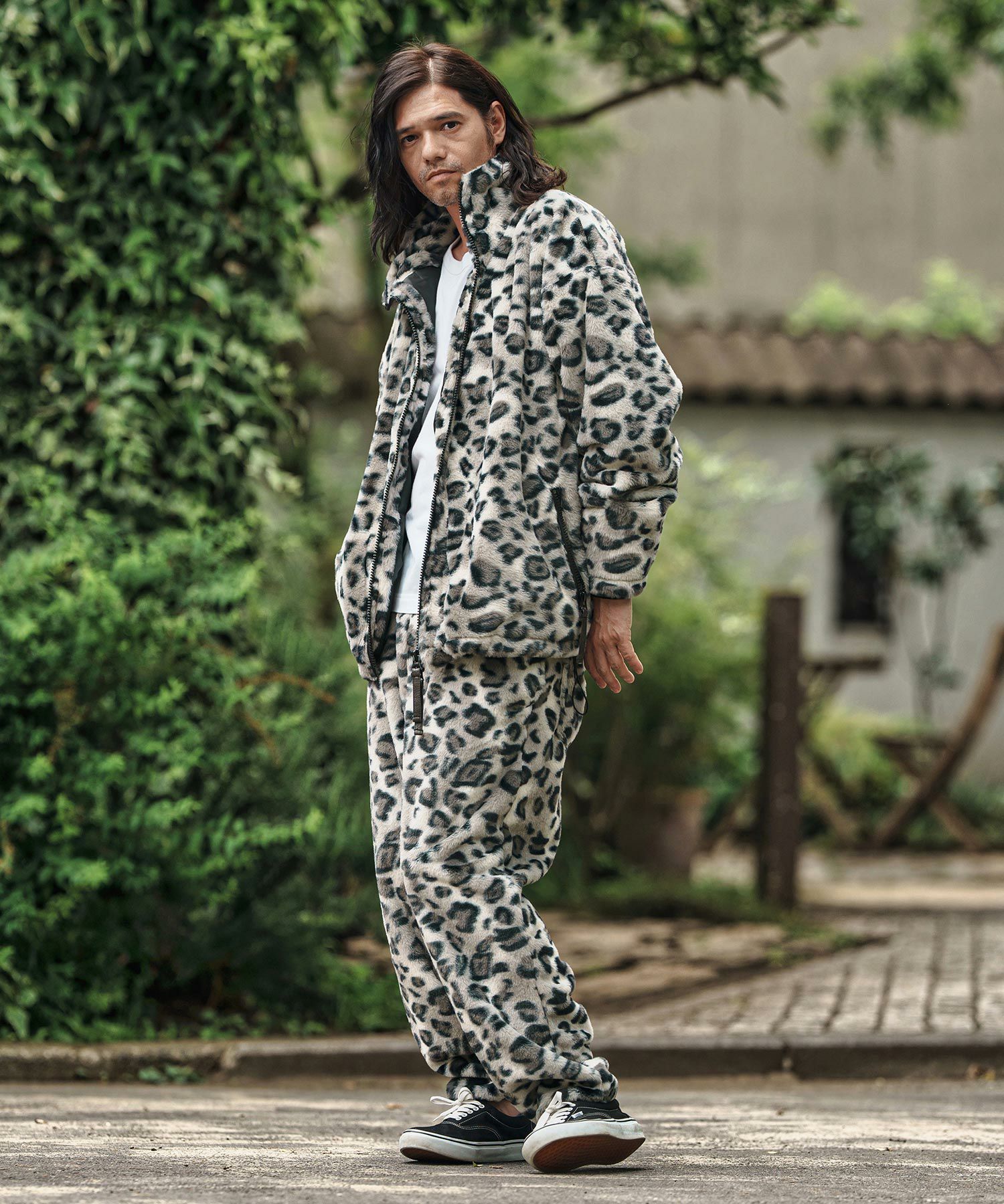CAMBIO(カンビオ)】Leopard Short Fur Jogger Pants ジョガーパンツ
