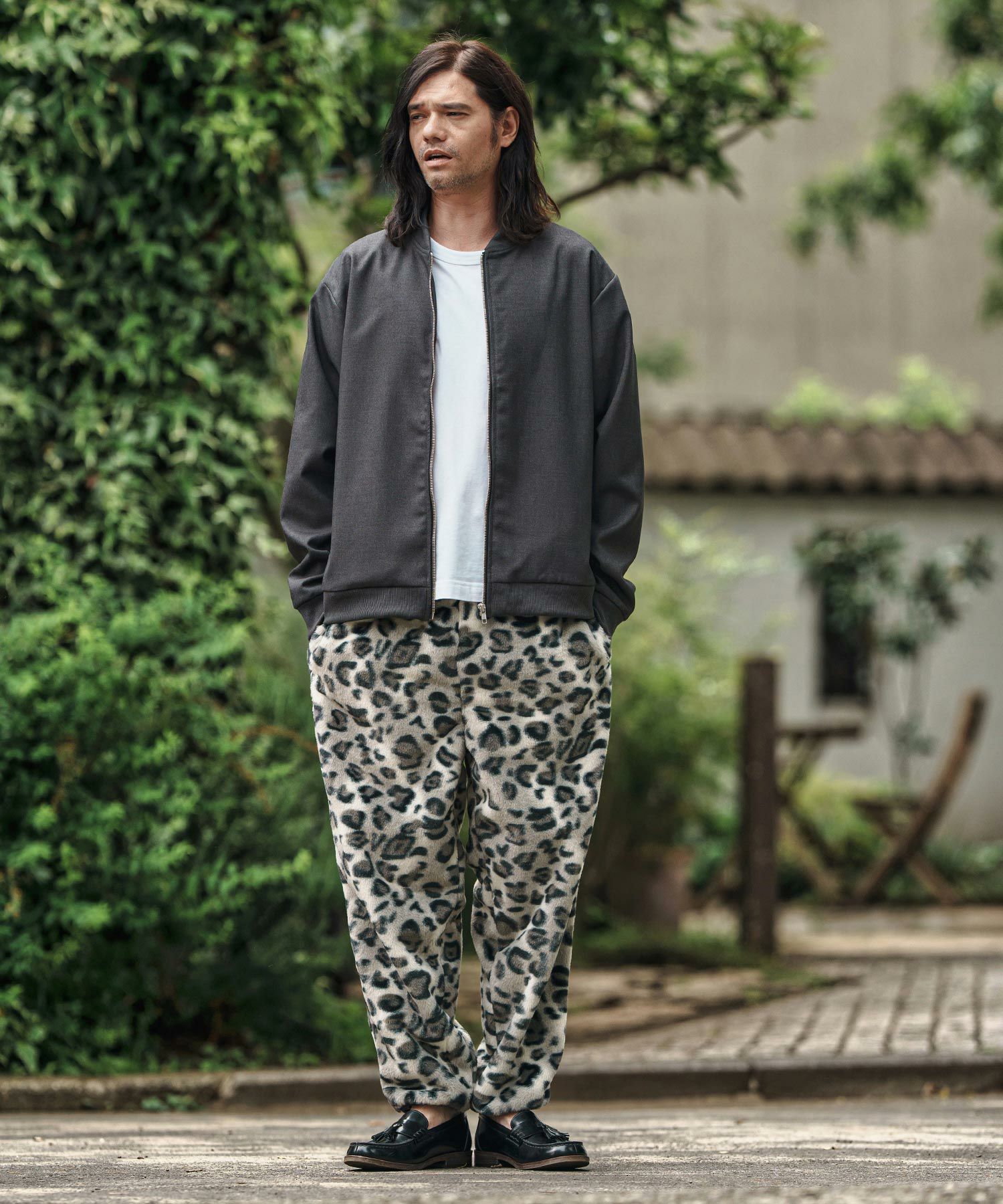 CAMBIO(カンビオ)】Leopard Short Fur Jogger Pants ジョガーパンツ