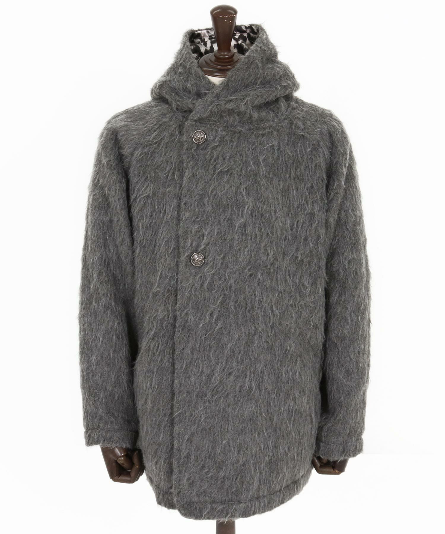 CAMBIO(カンビオ)】 Far Melton Poncho Like Jacket ポンチョ風
