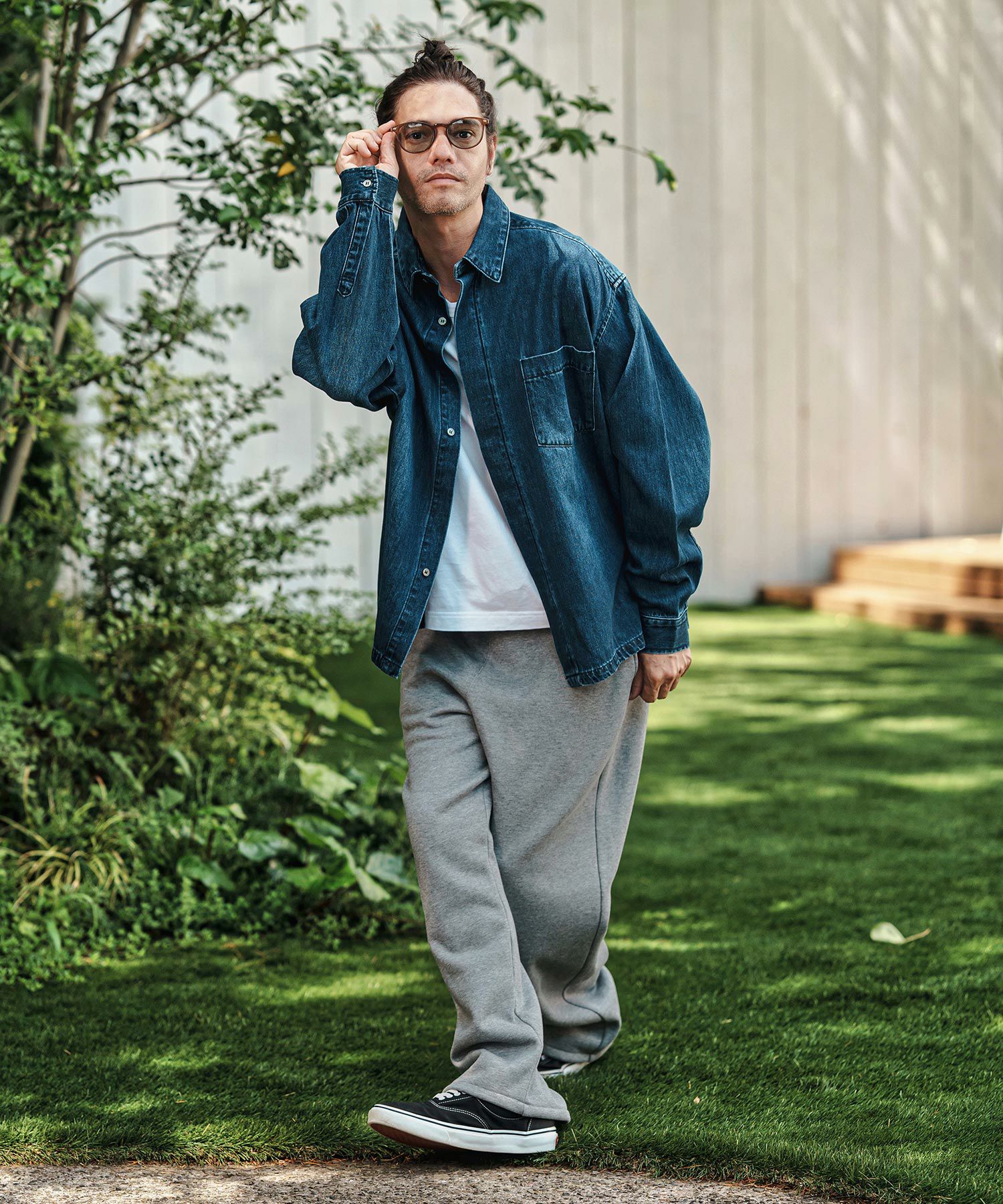 CAMBIO(カンビオ)】Lining Boa Sweat Wide Straight Pants ワイド