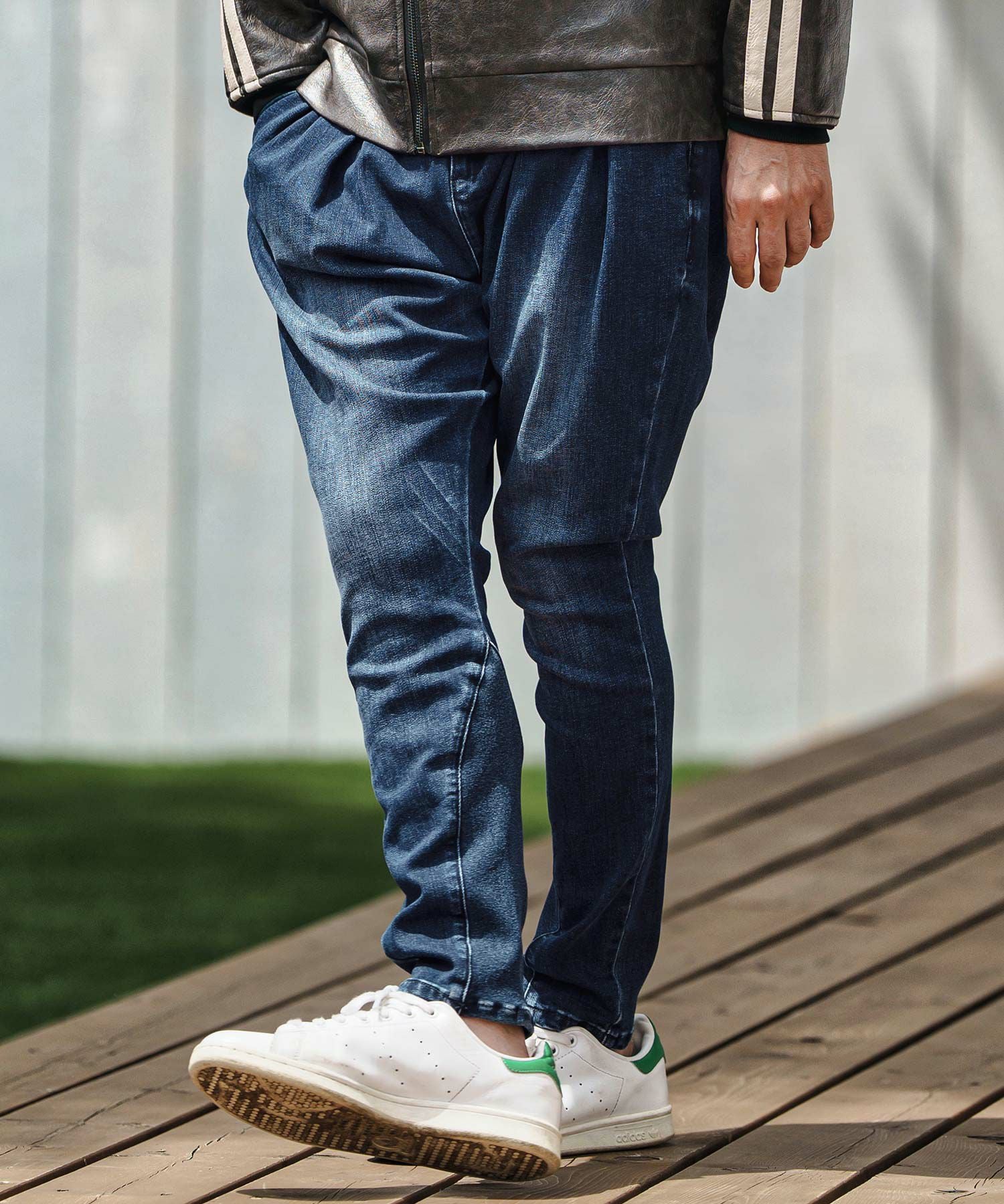 カンビオ　サルエルジョッパーズルーズイージーデニム　/M　ストレッチ　インディゴ CAMBIO(カンビオ)】Stretch Denim Sarrouel Pants ストレッチデニム