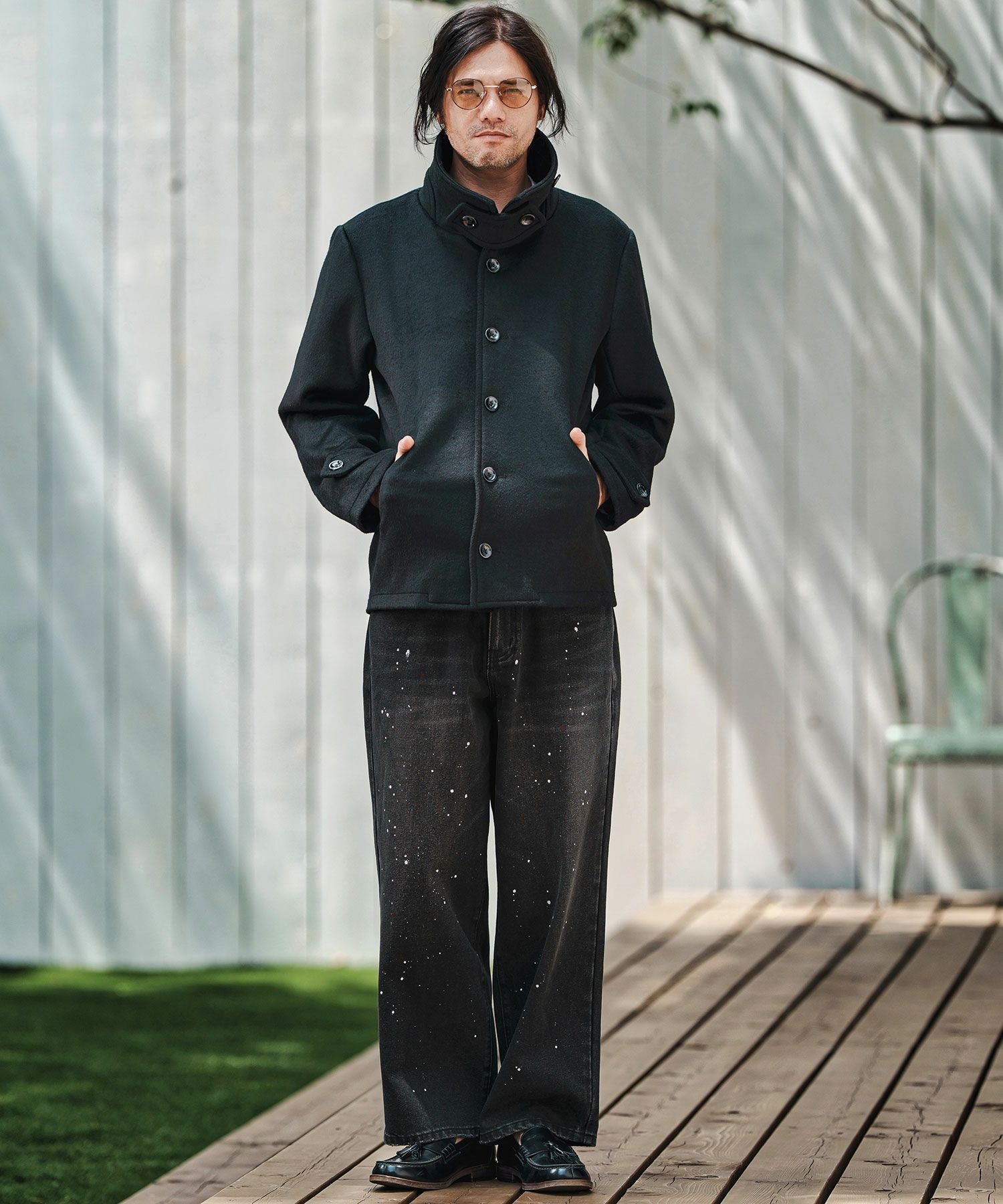 モカページ select MOCA Et セットアップ 「Et」Cut-out Georgette Blouse Pants