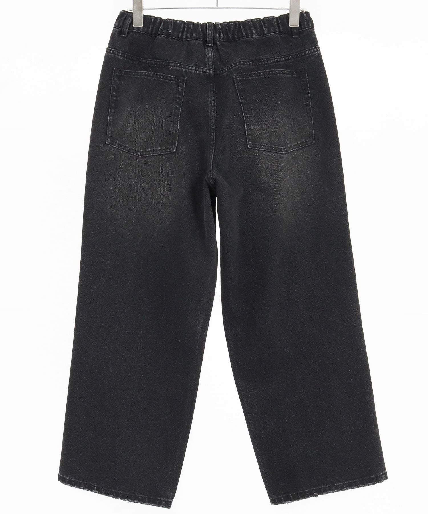 CAMBIO(カンビオ)】Paint Splash Denim Wide Straight Pants ワイド