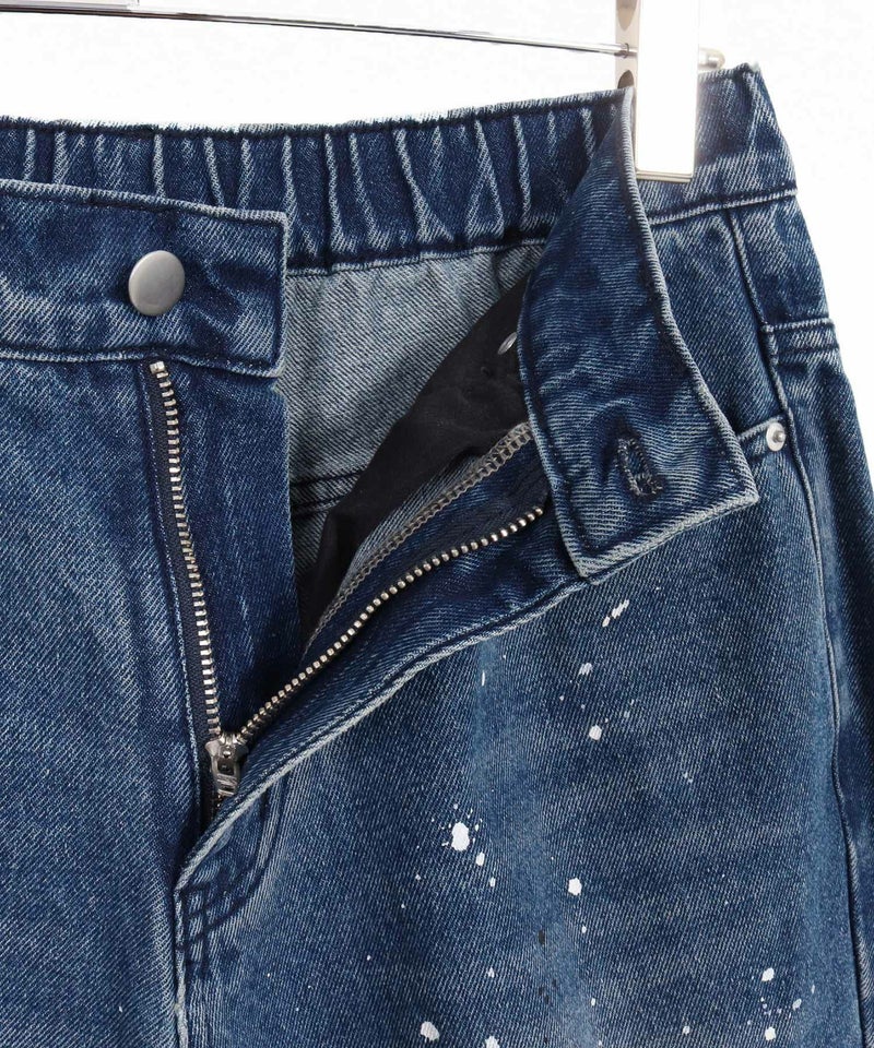 CAMBIO】バイカラー デニムパンツ ワイドシルエット 30%OFF【CAMBIO 
