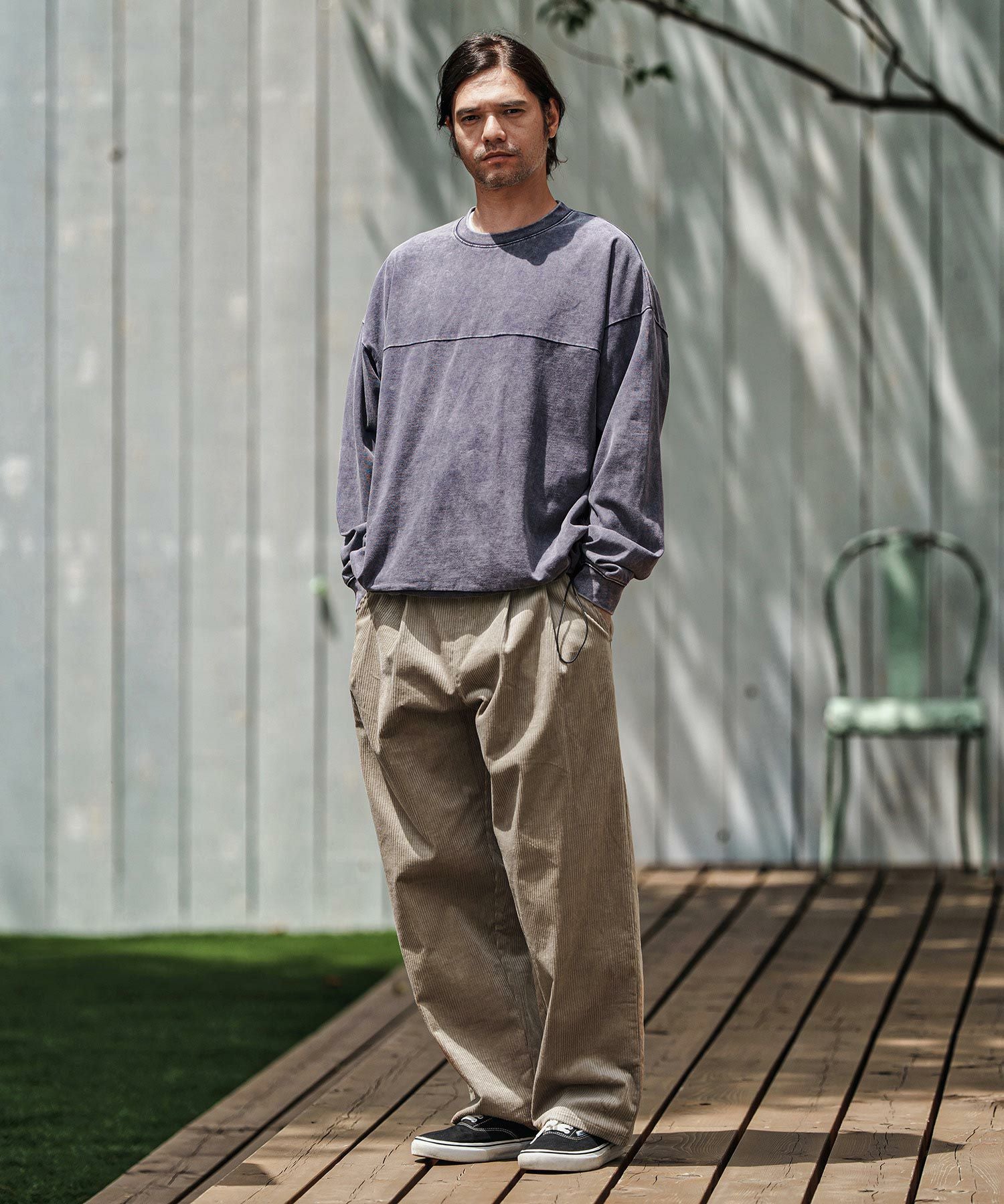30%OFF【CAMBIO(カンビオ)】Stretch Corduroy Wide Straight Pants