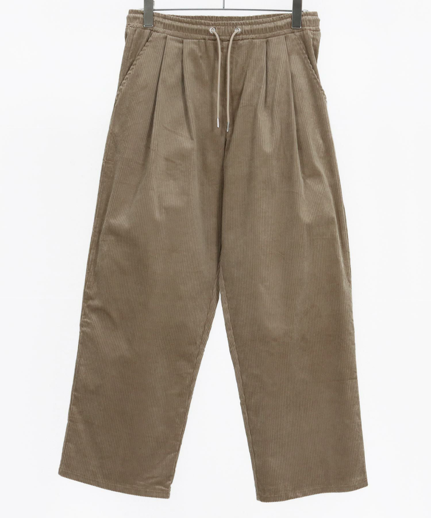 30%OFF【CAMBIO(カンビオ)】Stretch Corduroy Wide Straight Pants