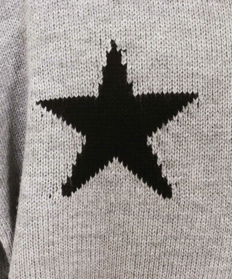 CAMBIO(カンビオ)】 Mid Guge Star Pattern Jacquard Knit Pullover 