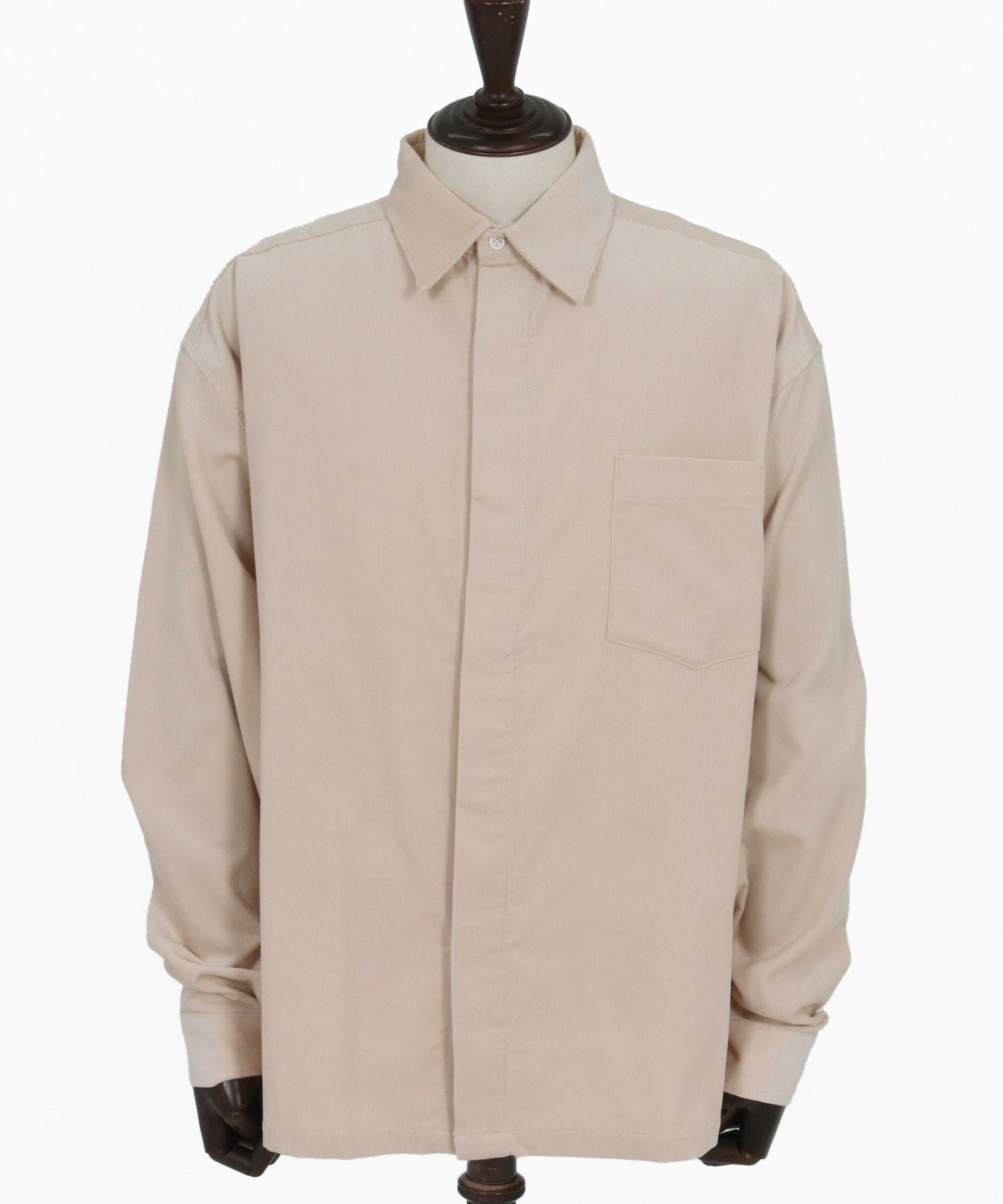 CAMBIO(カンビオ)】Fly Front Corduroy Shirts コーデュロイシャツ