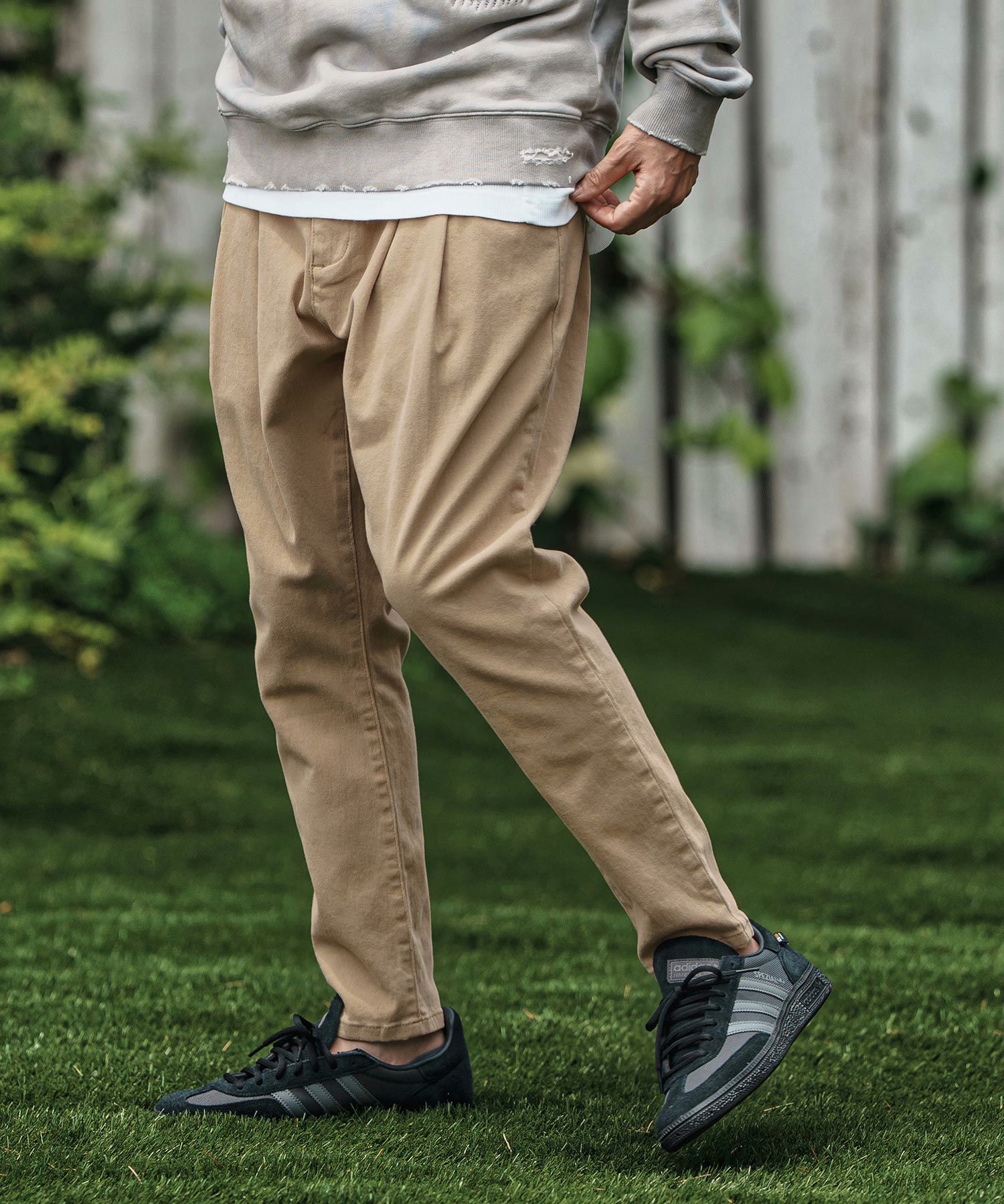 CAMBIO(カンビオ)】Stretch Twill Unique Three Dimensional Pants