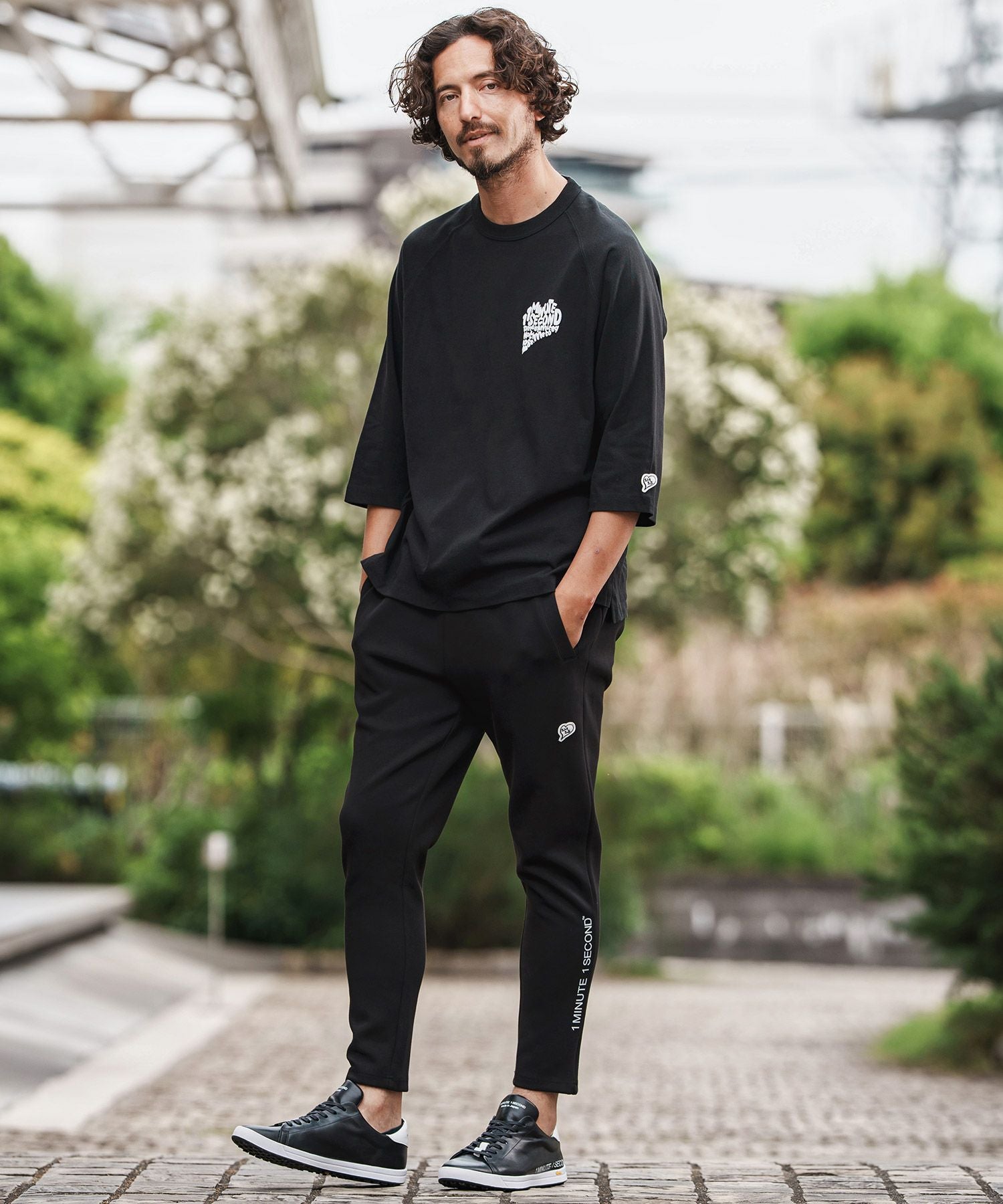 1minute 1second(ワンミニットワンセカンド)】half sleeve t-shirt