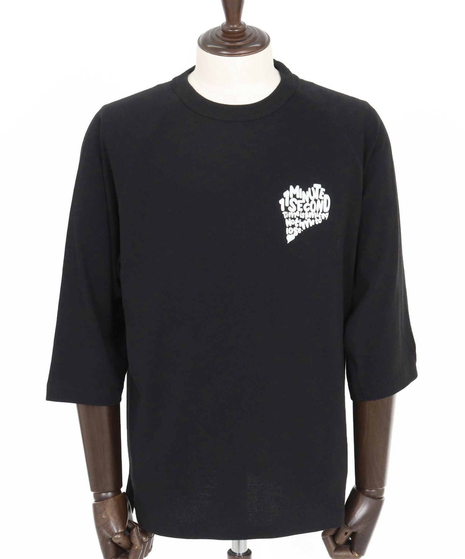 1minute 1second(ワンミニットワンセカンド)】half sleeve t-shirt
