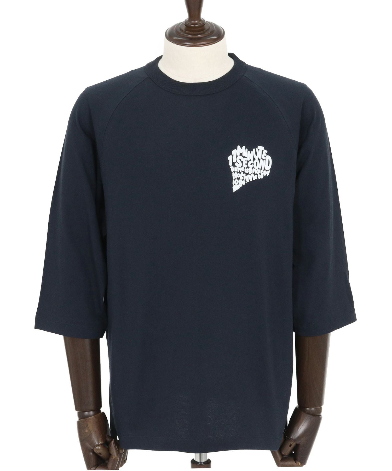 1minute 1second(ワンミニットワンセカンド)】half sleeve t-shirt