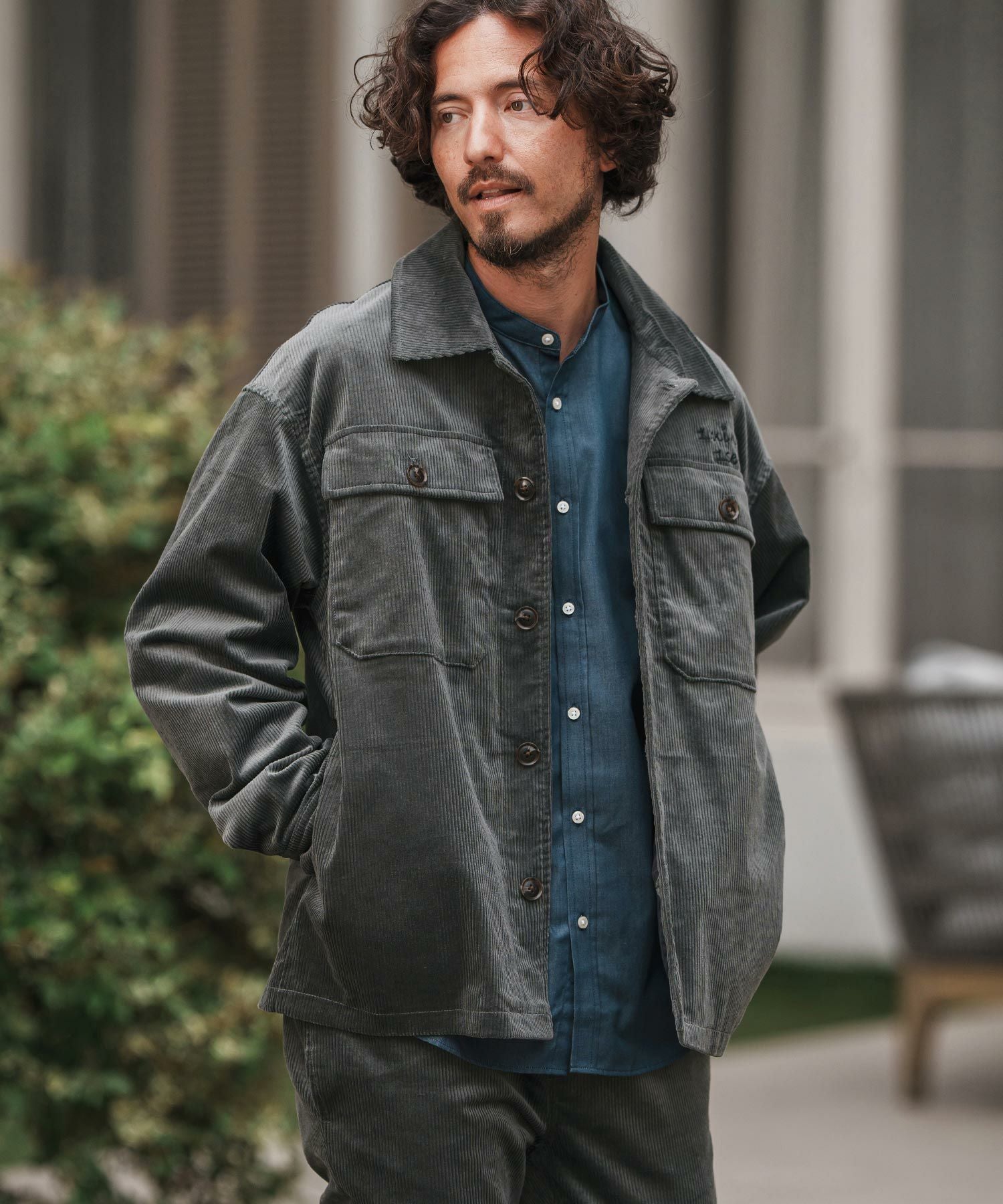 1minute 1second(ワンミニットワンセカンド)】corduroy CPO Jacket