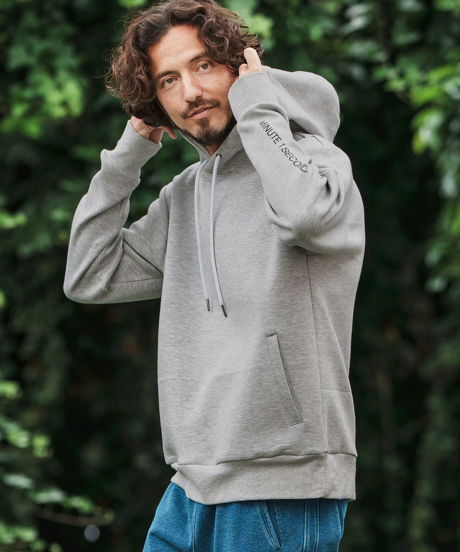 1minute 1second(ワンミニットワンセカンド)】cardboard knit hoody