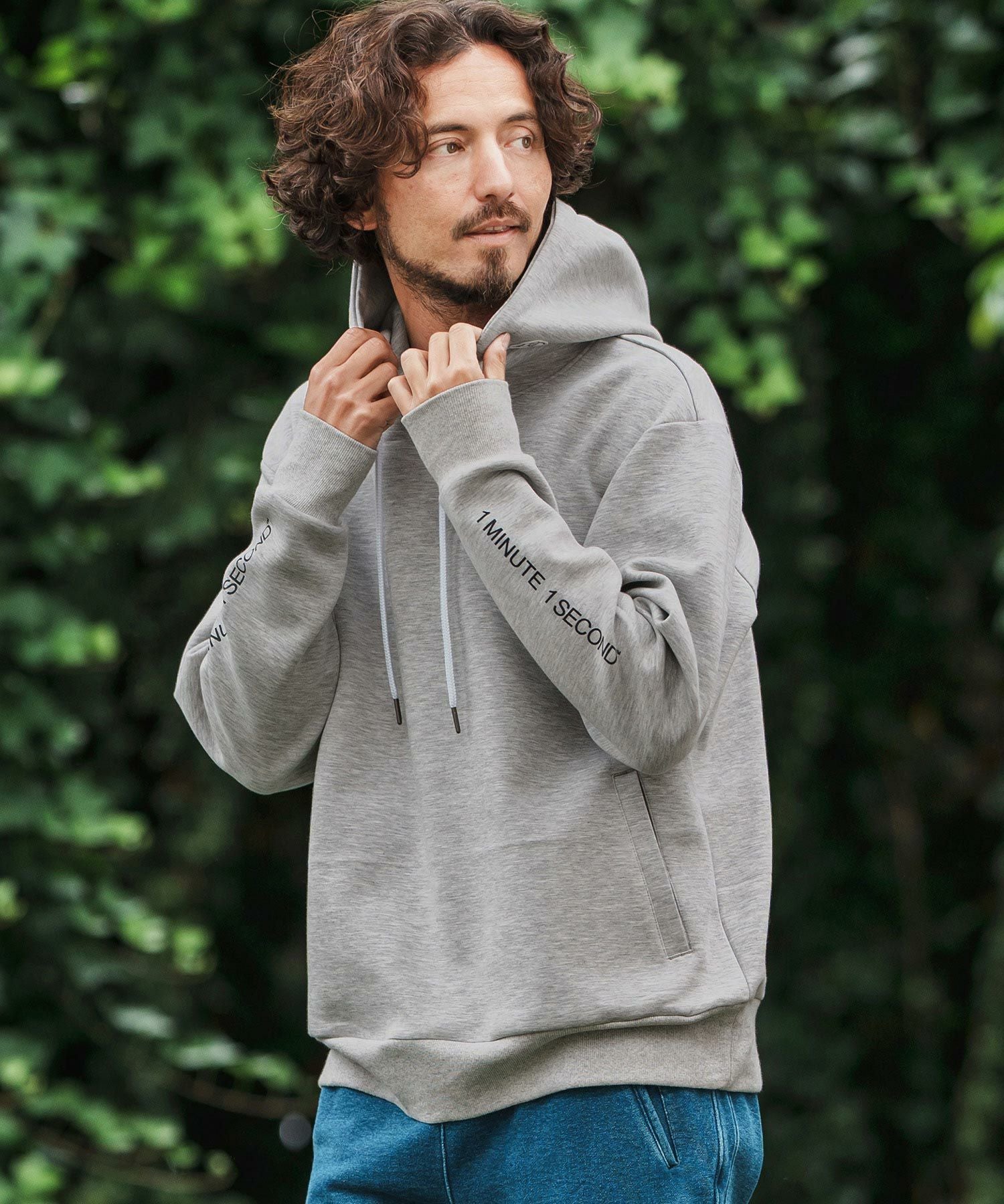 1minute 1second(ワンミニットワンセカンド)】cardboard knit hoody