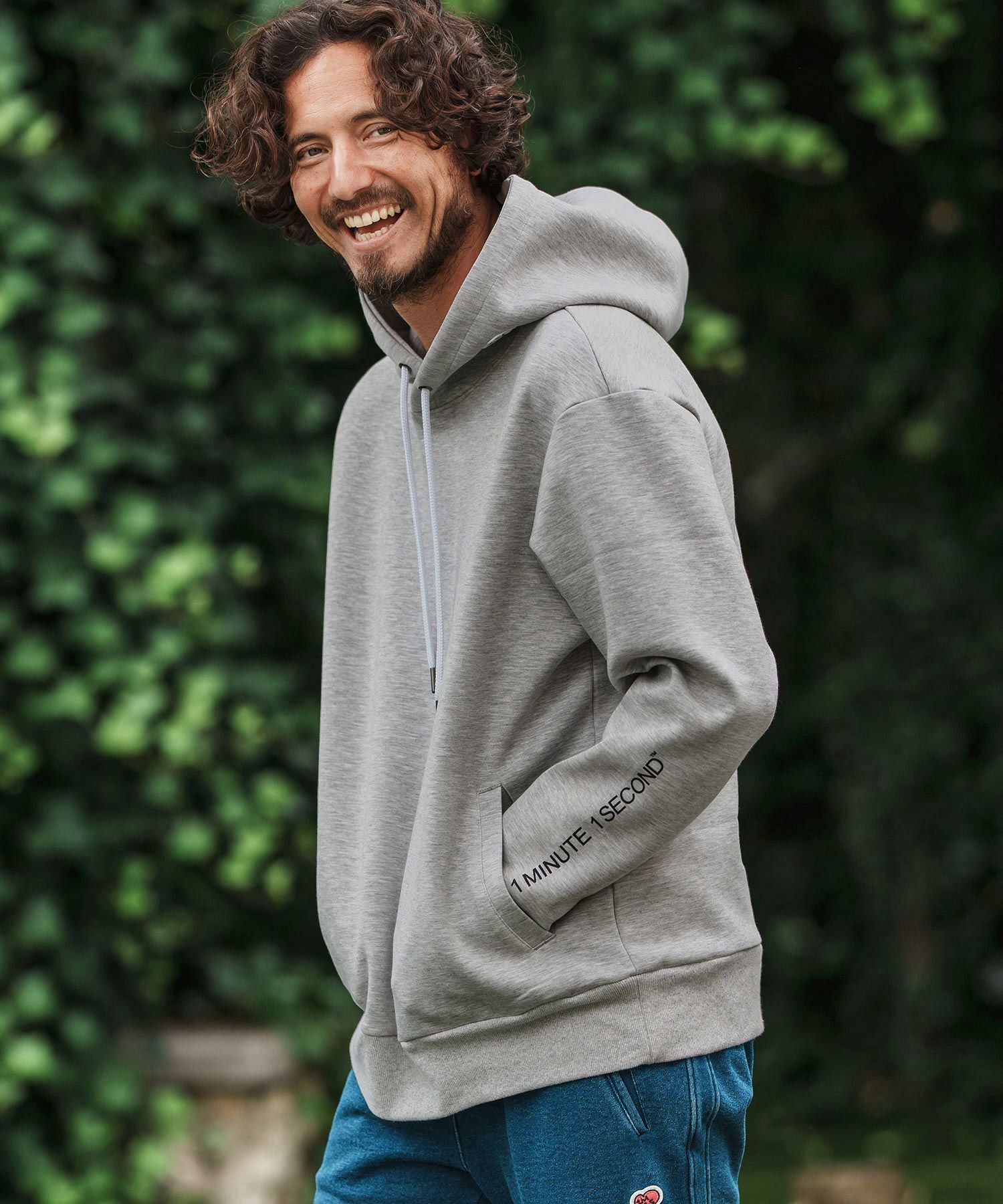 1minute 1second(ワンミニットワンセカンド)】cardboard knit hoody