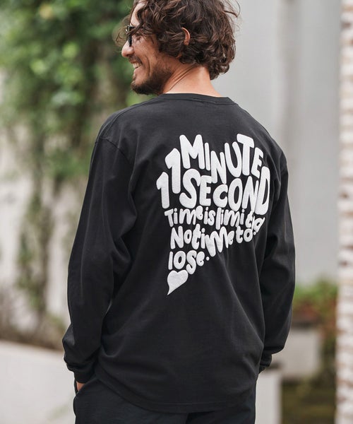 1minute 1second(ワンミニットワンセカンド)】 monochrome flower logo 
