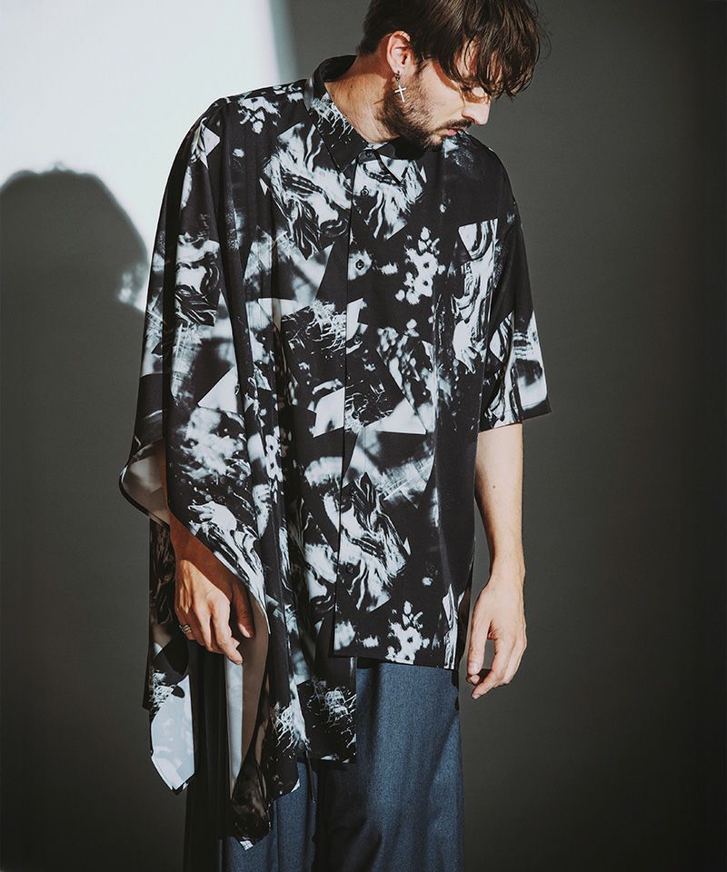 50%OFF【NO ID.(ノーアイディー)】ｱｼﾝﾒﾄﾘｰﾎﾟﾝﾁｮSH シャツ(457006-280S
