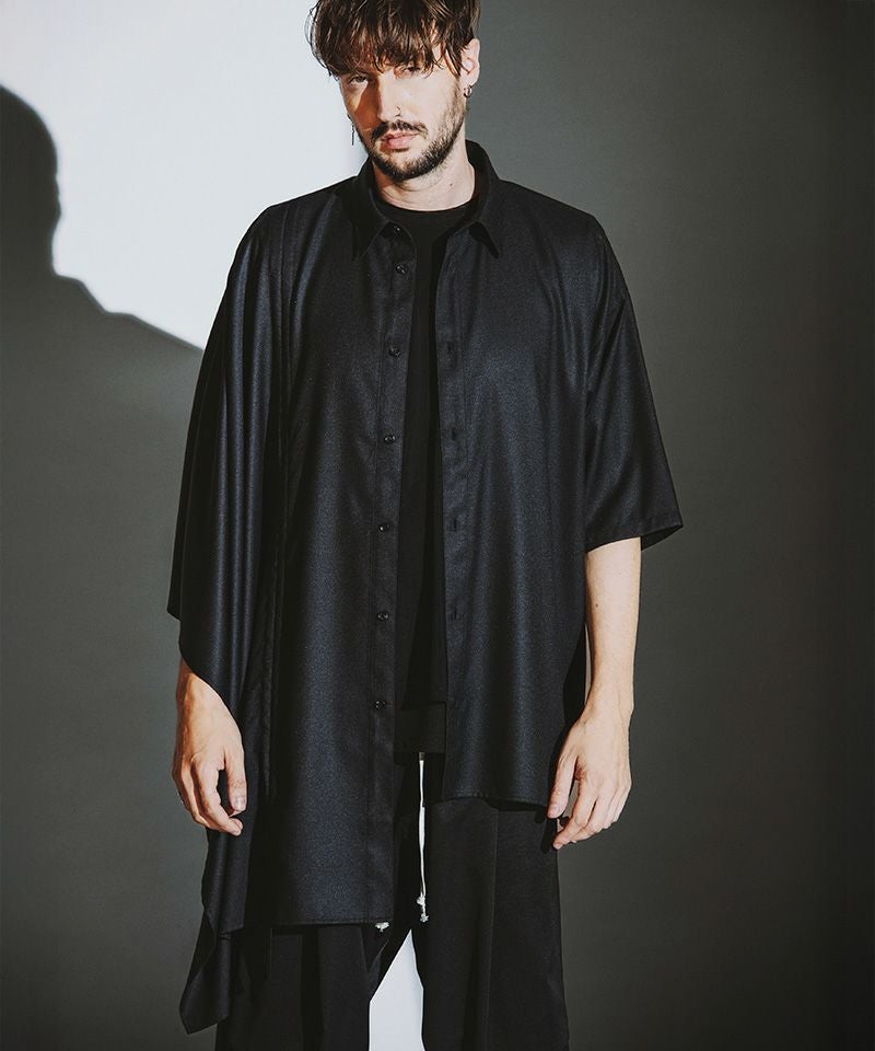 50%OFF【NO ID.(ノーアイディー)】ｱｼﾝﾒﾄﾘｰﾎﾟﾝﾁｮSH シャツ(457006-280S