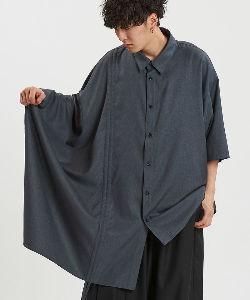 50%OFF【NO ID.(ノーアイディー)】ｱｼﾝﾒﾄﾘｰﾎﾟﾝﾁｮSH シャツ(457006-280S
