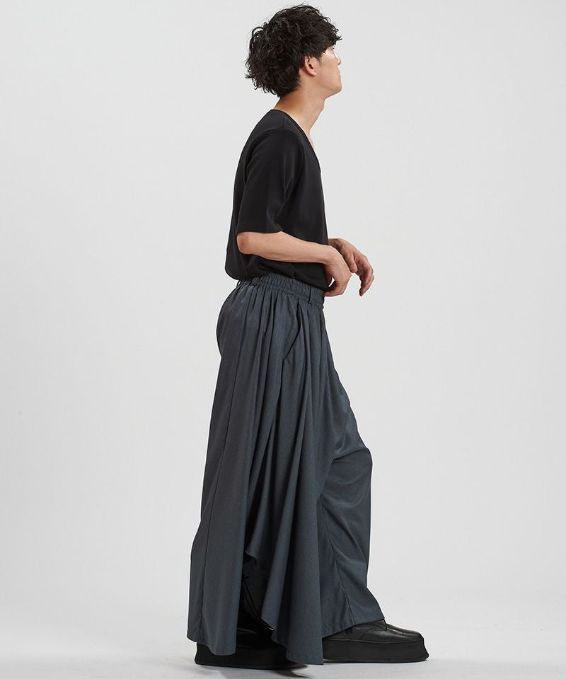50%OFF【NO ID.(ノーアイディー)】ｱｼﾝﾒﾄﾘｰﾄﾞﾚｰﾌﾟﾜｲﾄﾞﾊﾟﾝﾂ(457006-281P