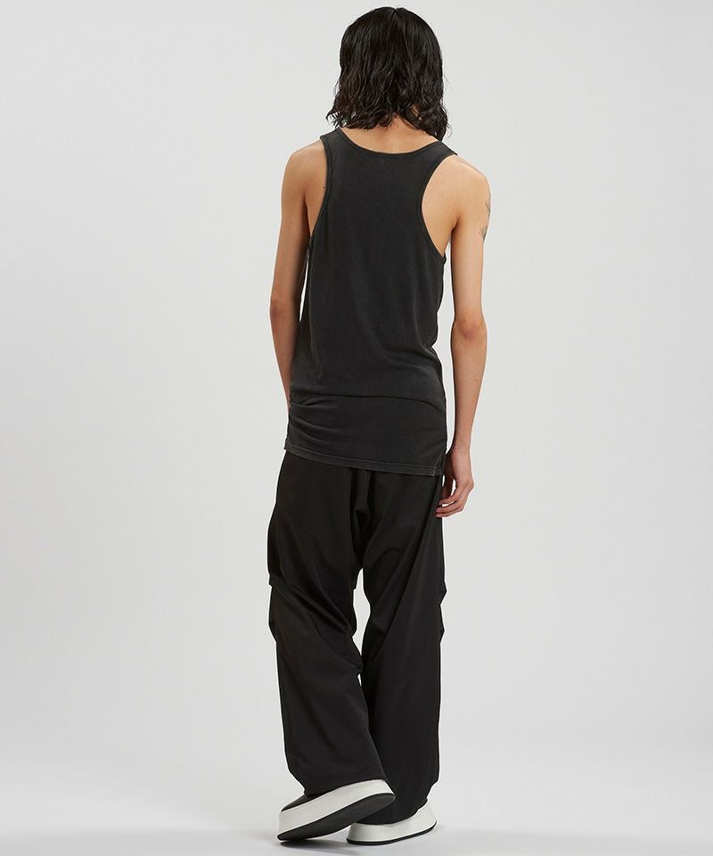 50%OFF【NO ID.(ノーアイディー)】ｻｲﾄﾞｽﾘｯﾄﾛﾝｸﾞﾀﾝｸﾄｯﾌﾟ(457006-283T