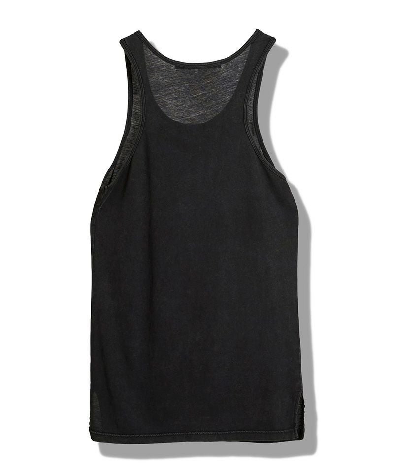 50%OFF【NO ID.(ノーアイディー)】ｻｲﾄﾞｽﾘｯﾄﾛﾝｸﾞﾀﾝｸﾄｯﾌﾟ(457006-283T