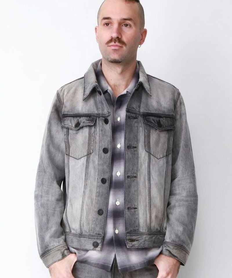 TMT(ティーエムティー)】12oz SOFT BLACK DENIM TRUCKER JACKET デニム 