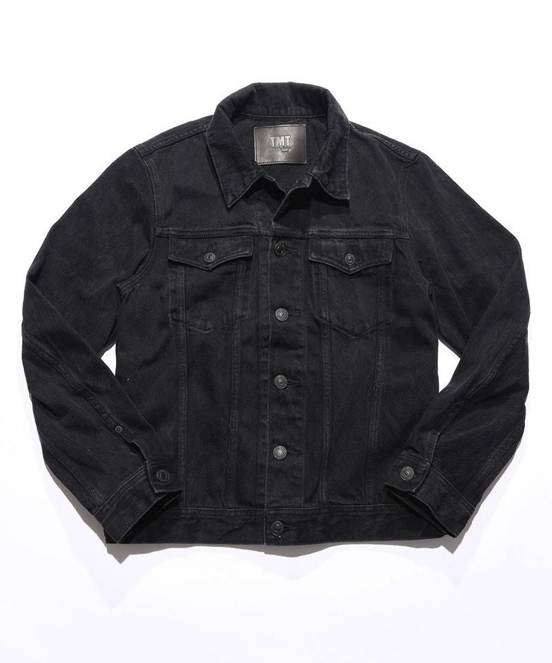TMT(ティーエムティー)】12oz SOFT BLACK DENIM TRUCKER JACKET デニム