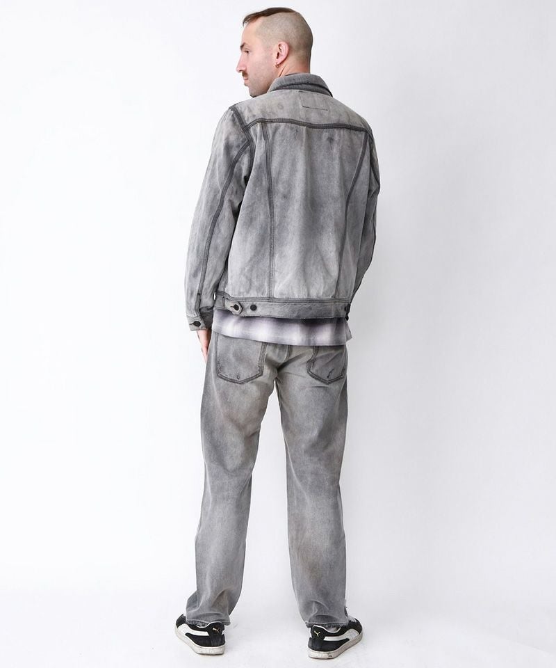 TMT(ティーエムティー)】12oz SOFT BLACK DENIM TRUCKER JACKET デニム 