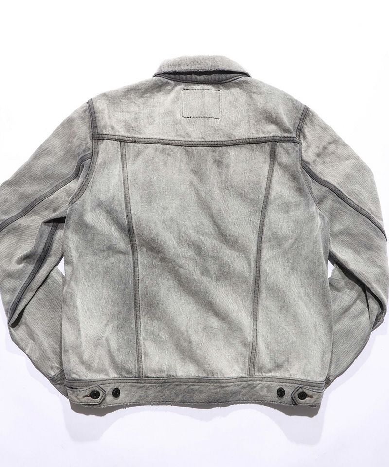 TMT(ティーエムティー)】12oz SOFT BLACK DENIM TRUCKER JACKET デニム