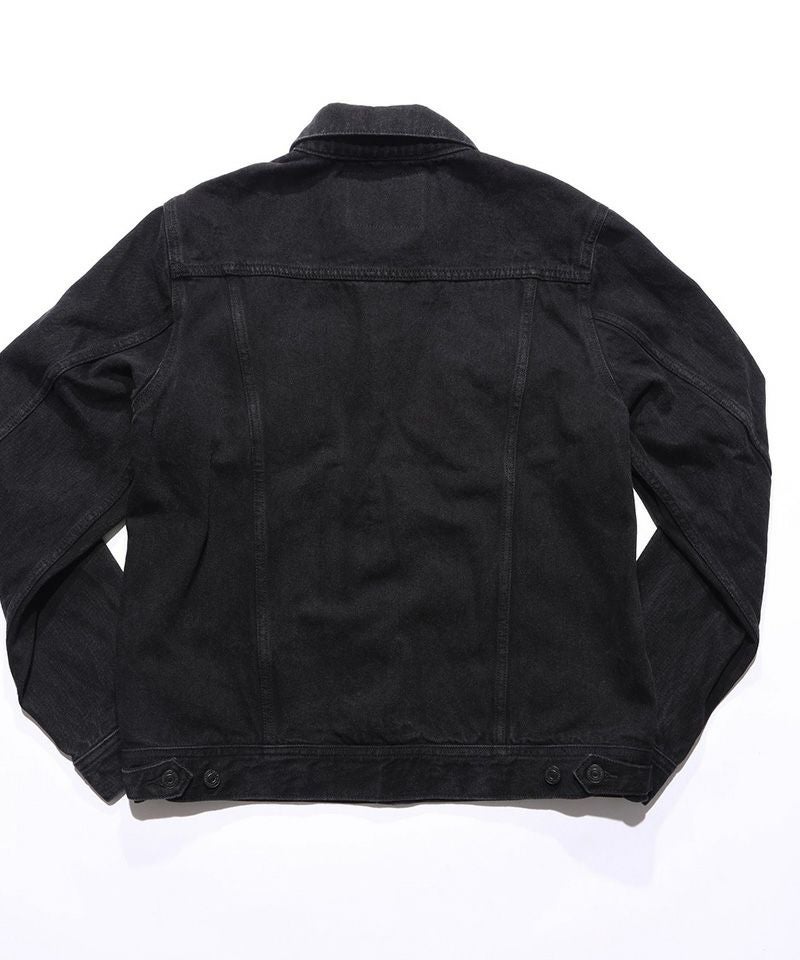 TMT(ティーエムティー)】12oz SOFT BLACK DENIM TRUCKER JACKET デニム