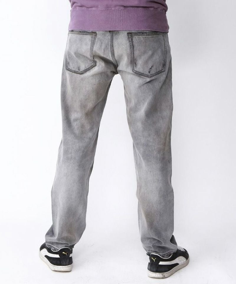 【TMT】ブラックデニムパンツ TMT(ティーエムティー)】12oz SOFT BLACK DENIM 5P STRAIGHT デニム