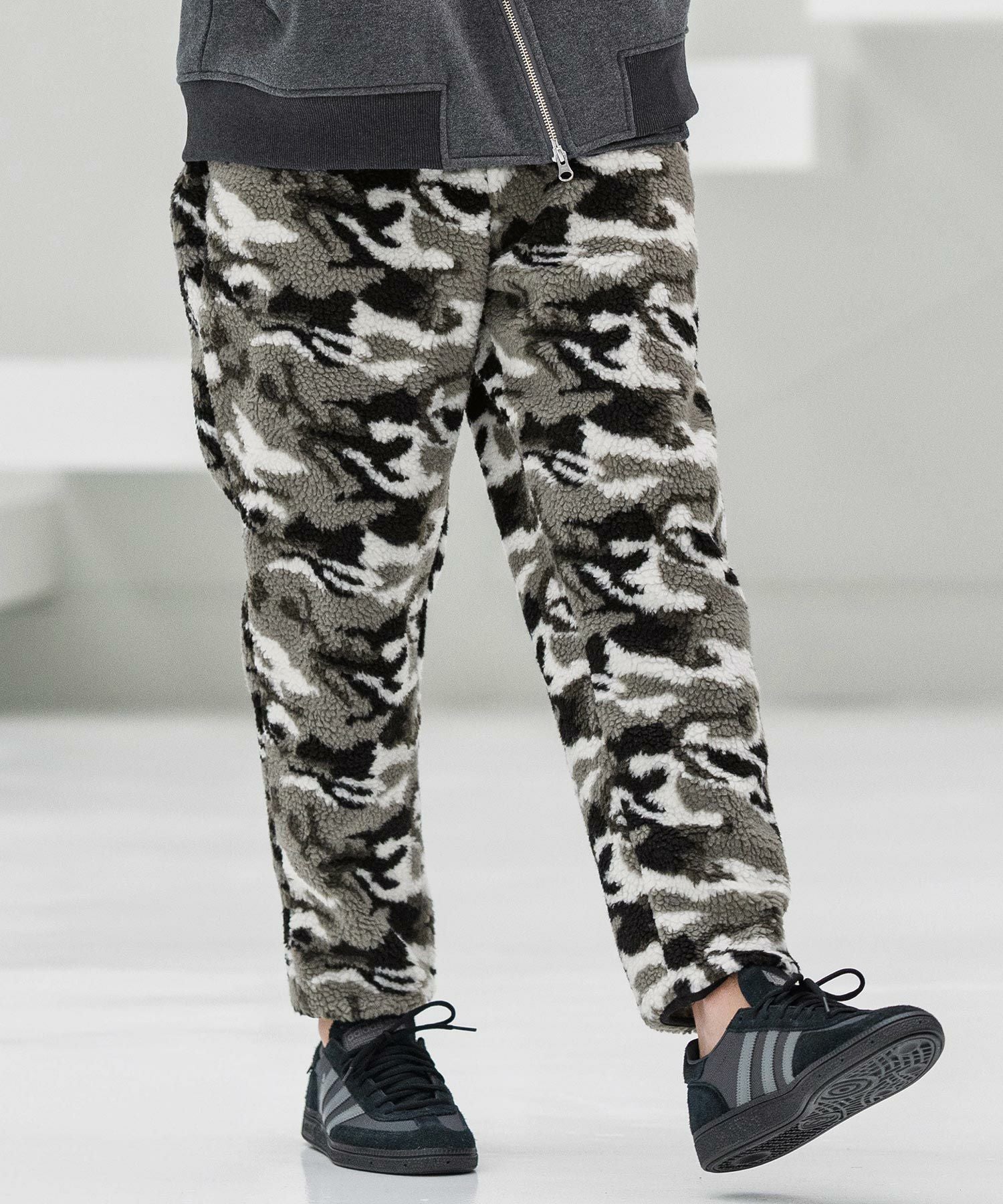CAMBIO(カンビオ)】Camouflage Sheep Like Boa Pants ボアパンツ(MIU