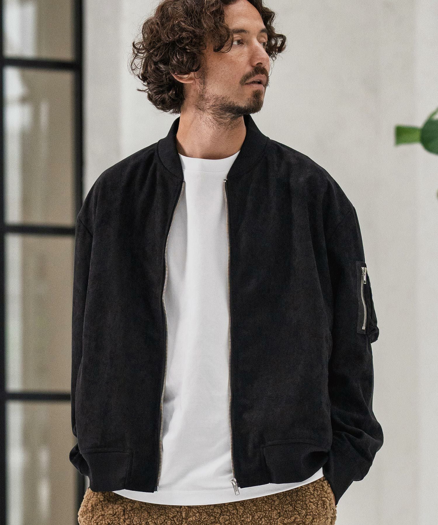 冬季値下げ　 coor 23AW 変形ブルゾン M size 2wayカラーフェイクレザーブルゾン | 小柄・低身長女性向け ジャケット・アウター
