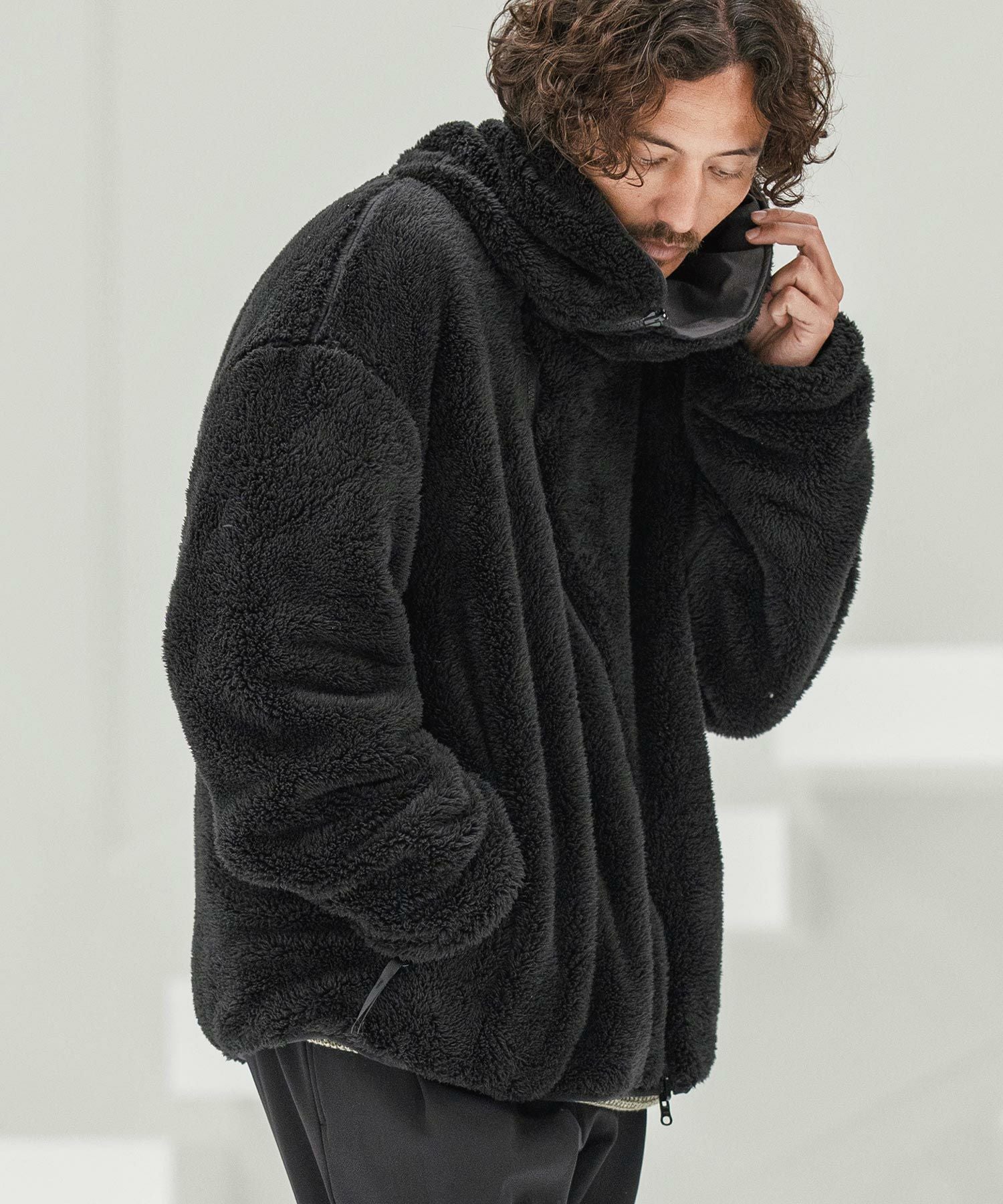 CAMBIO(カンビオ)】Wave Zipper Reversible Jacket リバーシブル