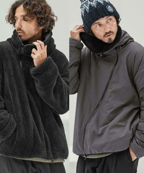 CAMBIO(カンビオ)】Synthetic Leather Zip Up Jacket ジップアップ 